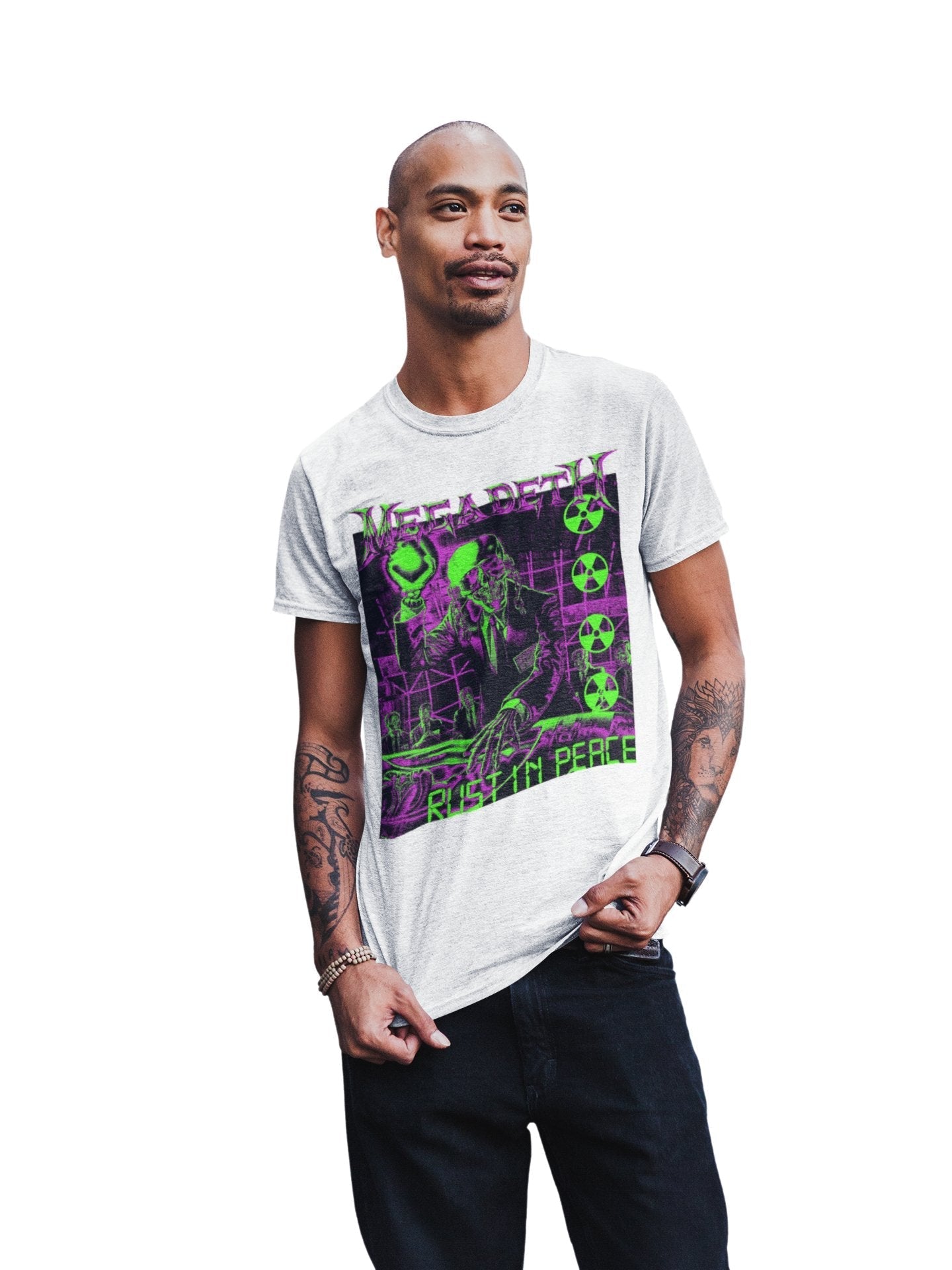 Megadeth Neon Rust in Peace T-Shirt Hoodie, Sweatshirt | CiraTrend.com (Image 2)