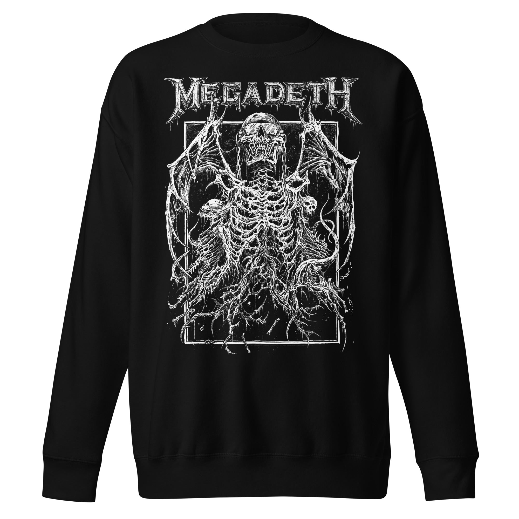 Megadeth Skeleton Wings Jumbo Print Sweatshirt T-Shirts, Hoodie | CiraTrend.com (Image 1)
