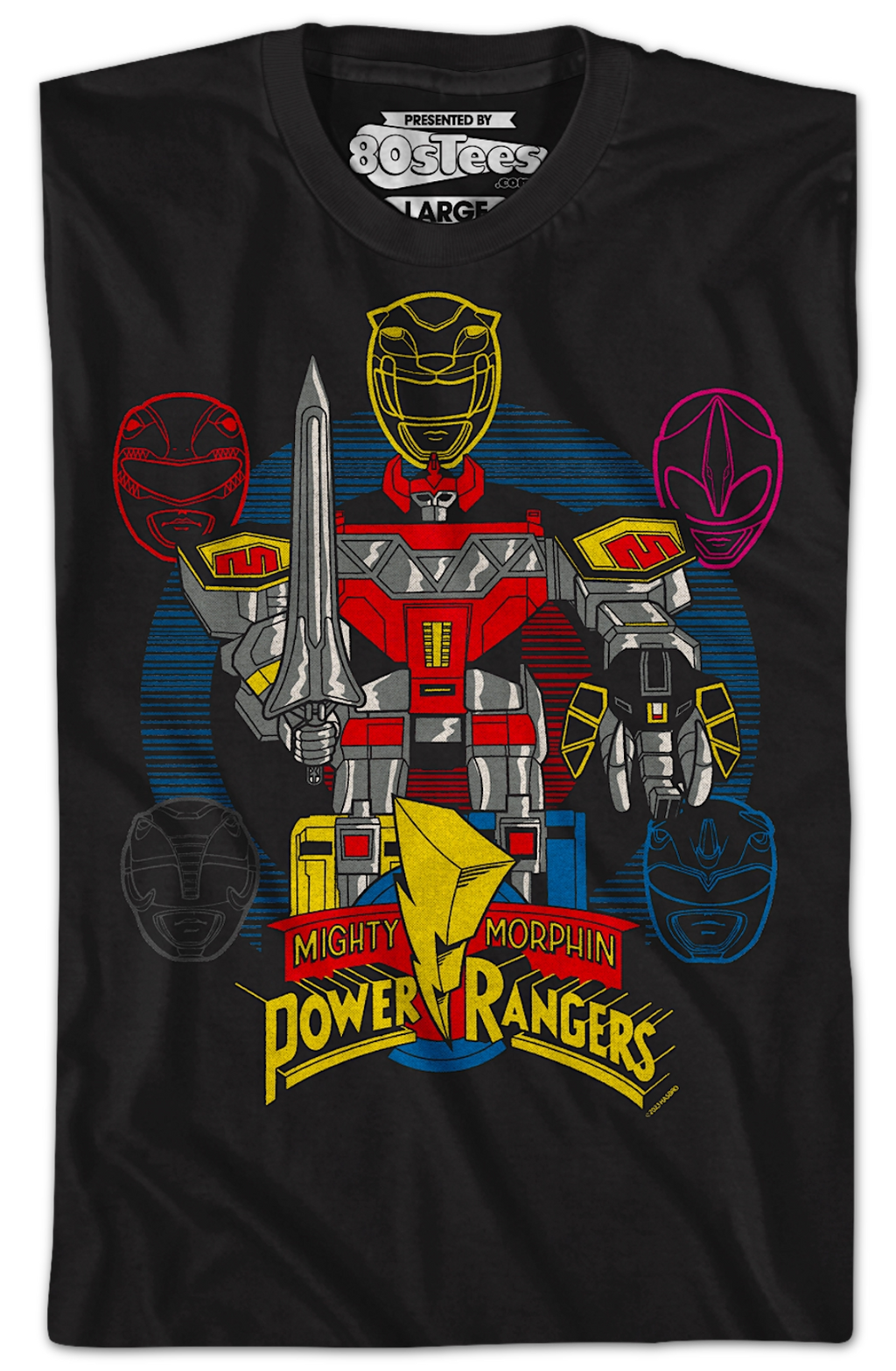 Megazord Mighty Morphin Power Rangers T-Shirt Hoodie, Sweatshirt | CiraTrend.com (Image 2)