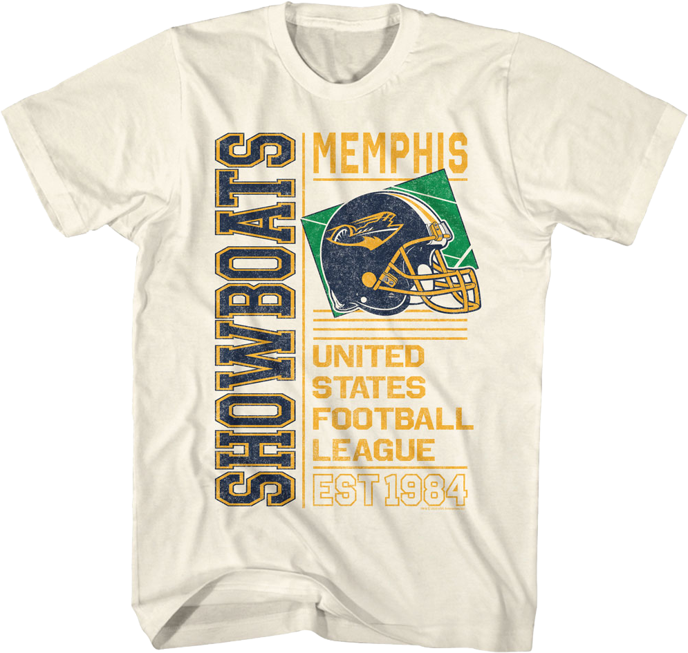 Memphis Showboats Est. 1984 USFL T-Shirt Hoodie, Sweatshirt | CiraTrend.com (Image 1)