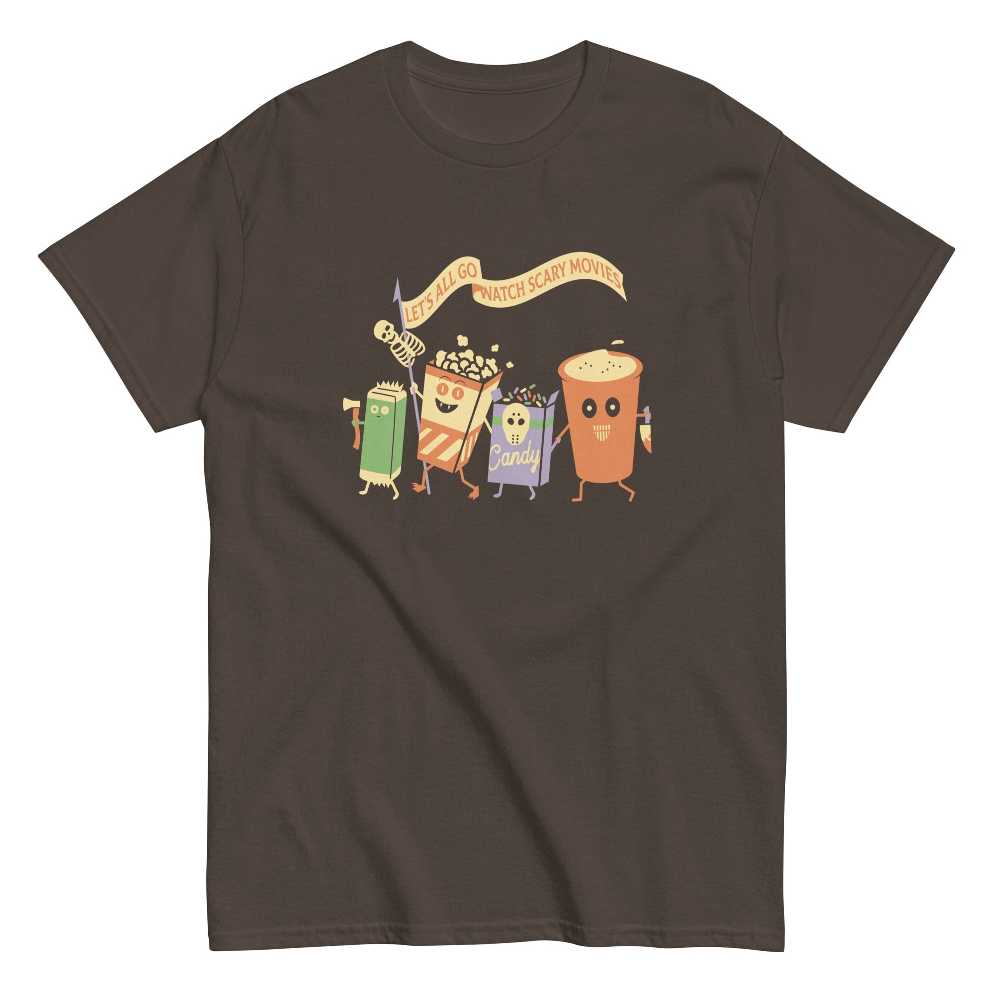 Let's All Go Watch Scary Movies Men's Classic Tee