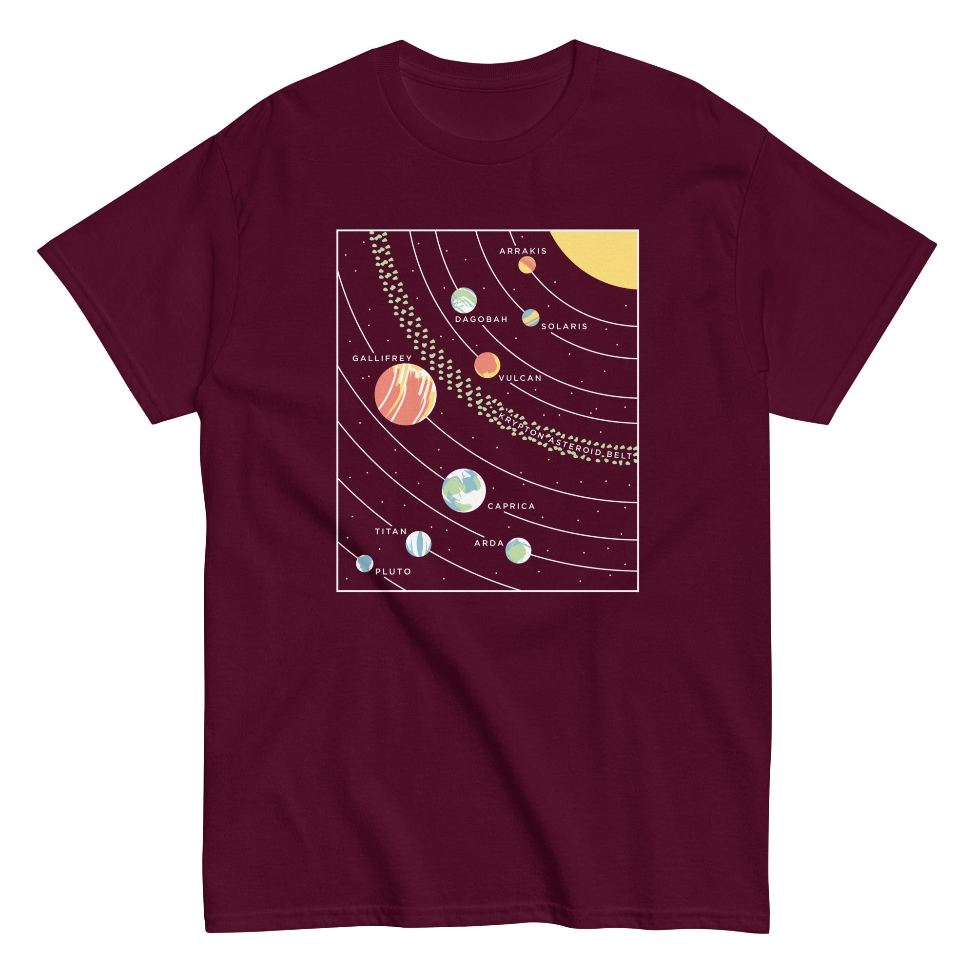 9 Planets Men's Classic Tee
