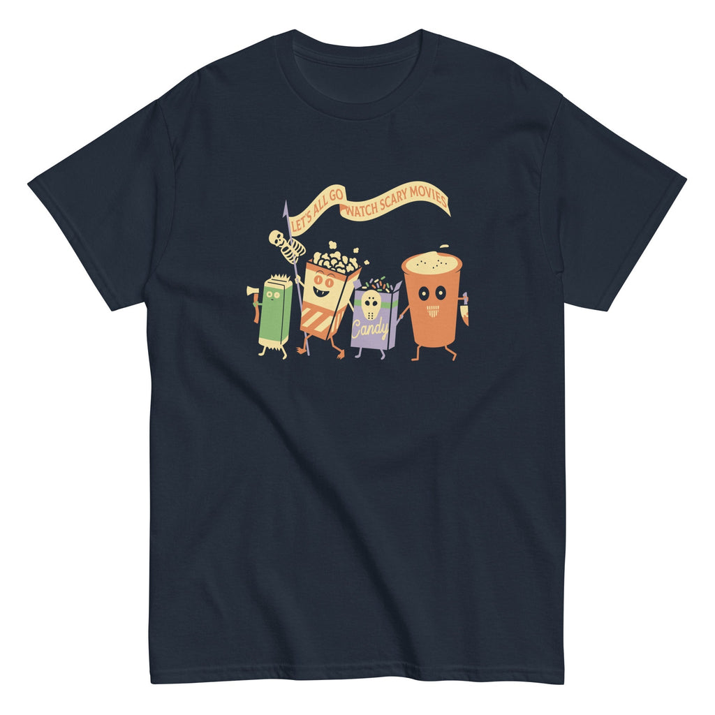 Let's All Go Watch Scary Movies Men's Classic Tee