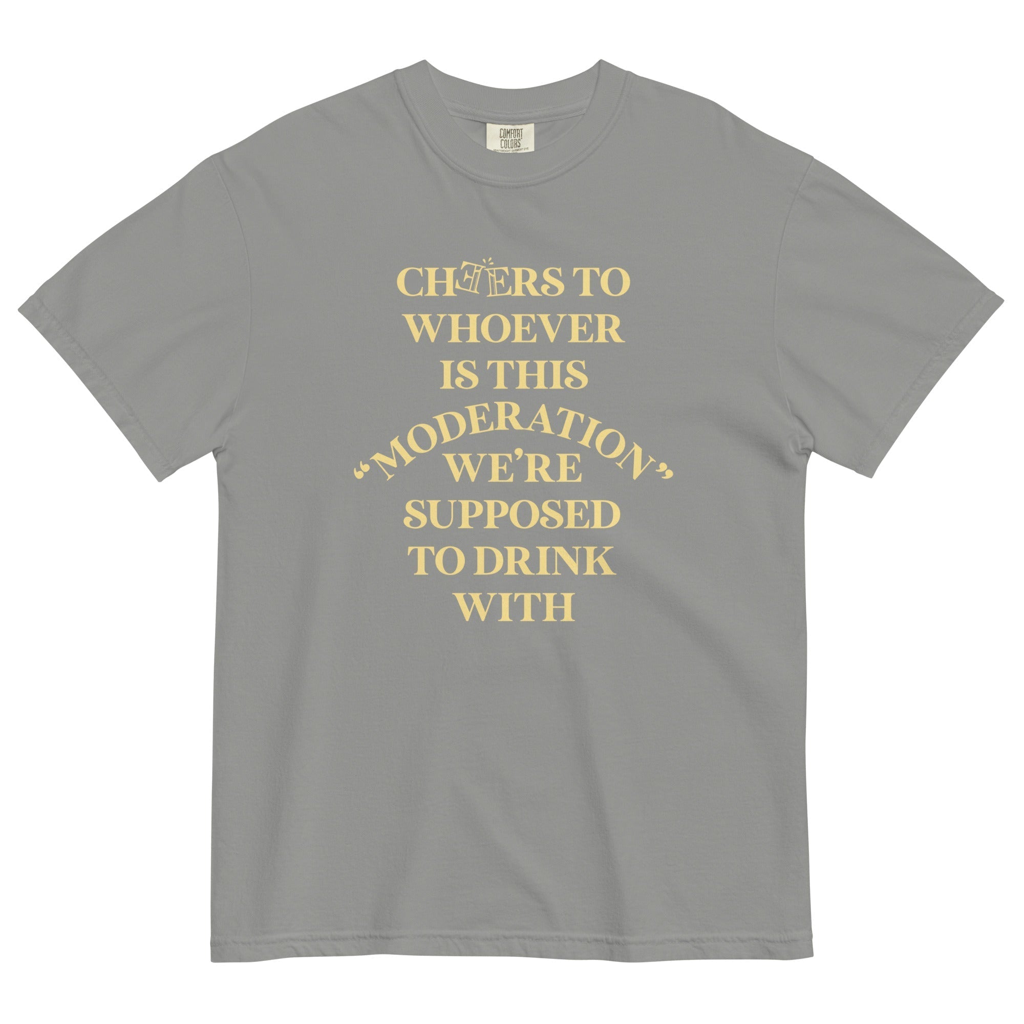 Cheers To Whoever Is This Moderation Men's Relaxed Fit Tee