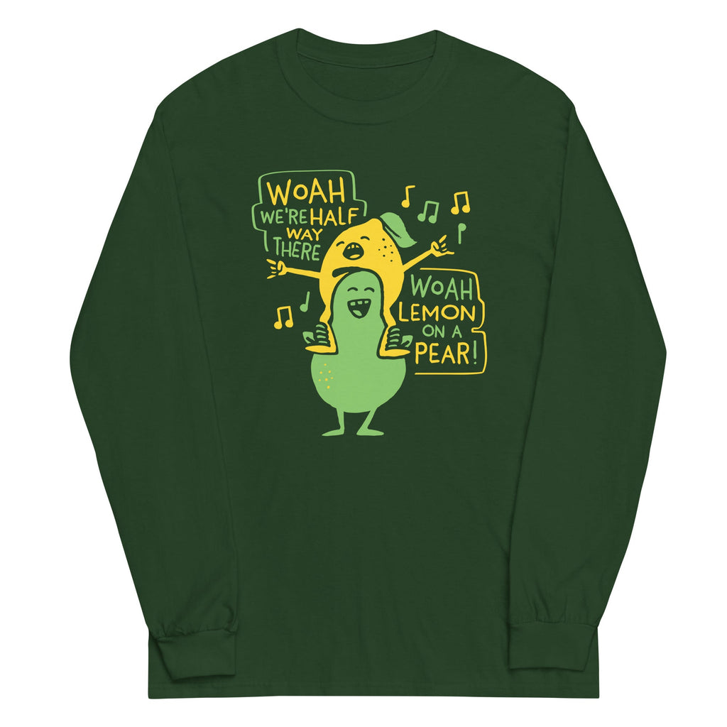 Lemon On A Pear Unisex Long Sleeve Tee