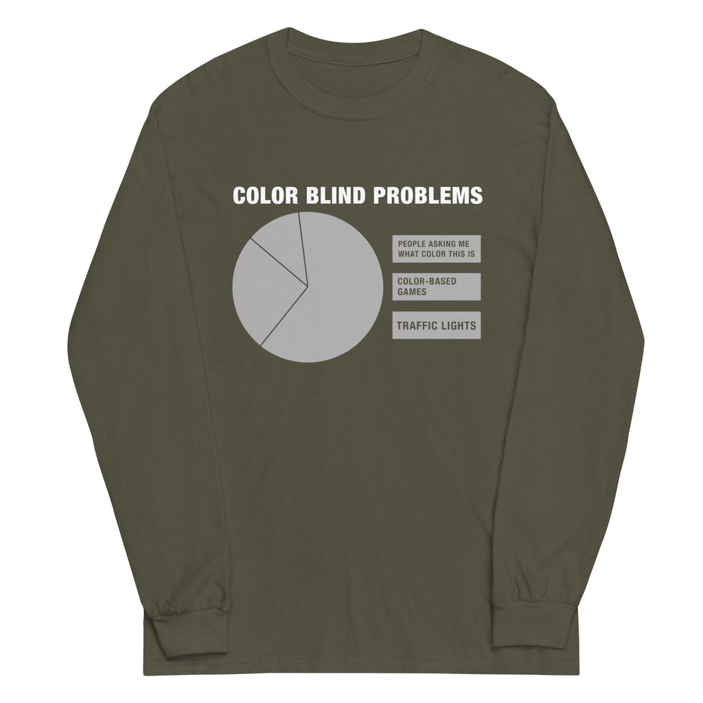Color Blind Problems Unisex Long Sleeve Tee
