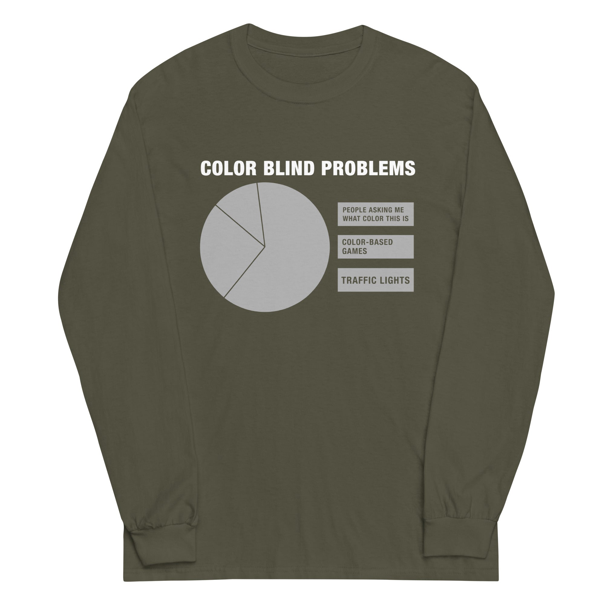 Color Blind Problems Unisex Long Sleeve Tee