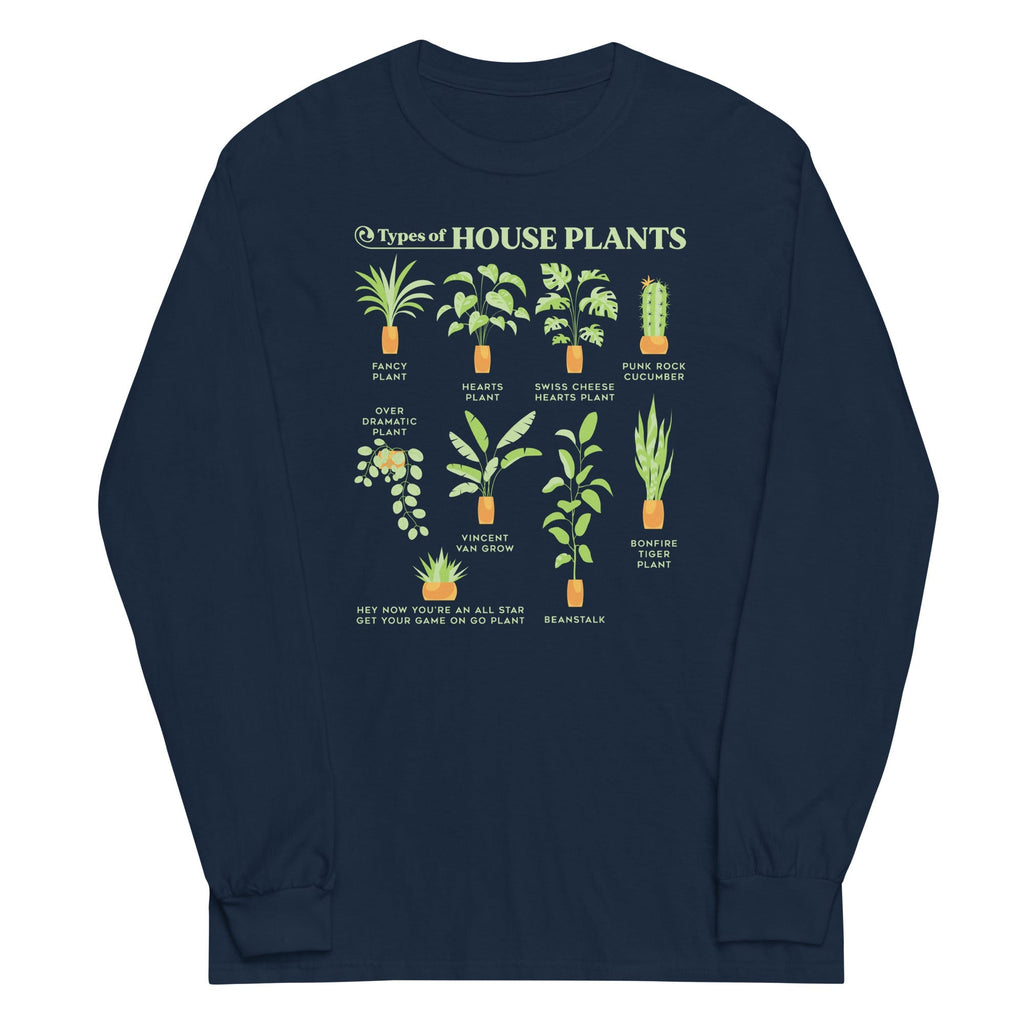 Types Of House Plants Unisex Long Sleeve Tee