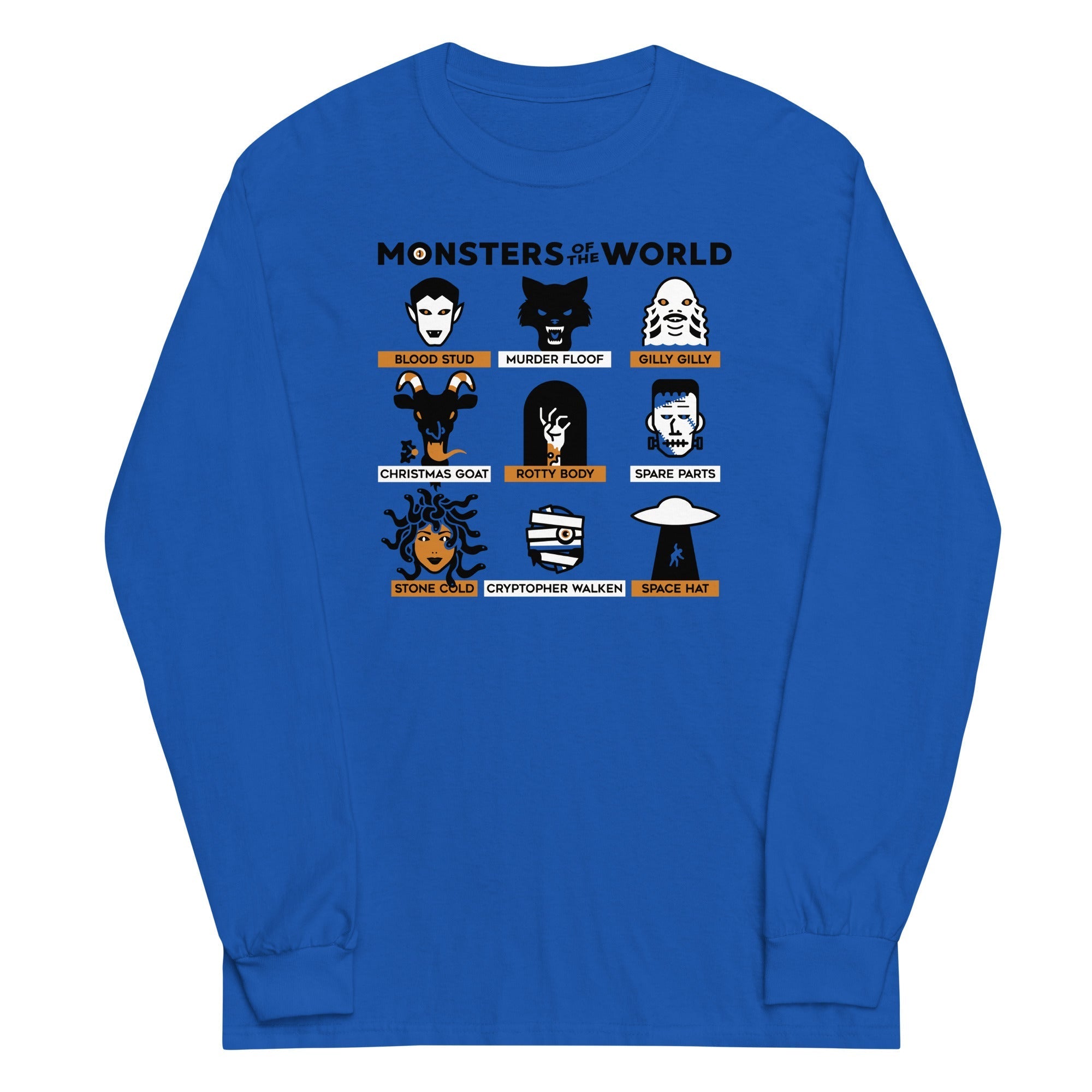 Monsters Of The World Unisex Long Sleeve Tee