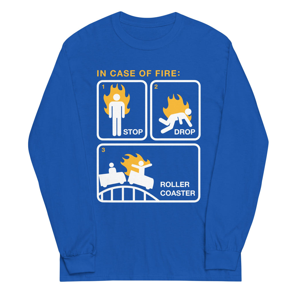 Stop Drop Roller Coaster Unisex Long Sleeve Tee