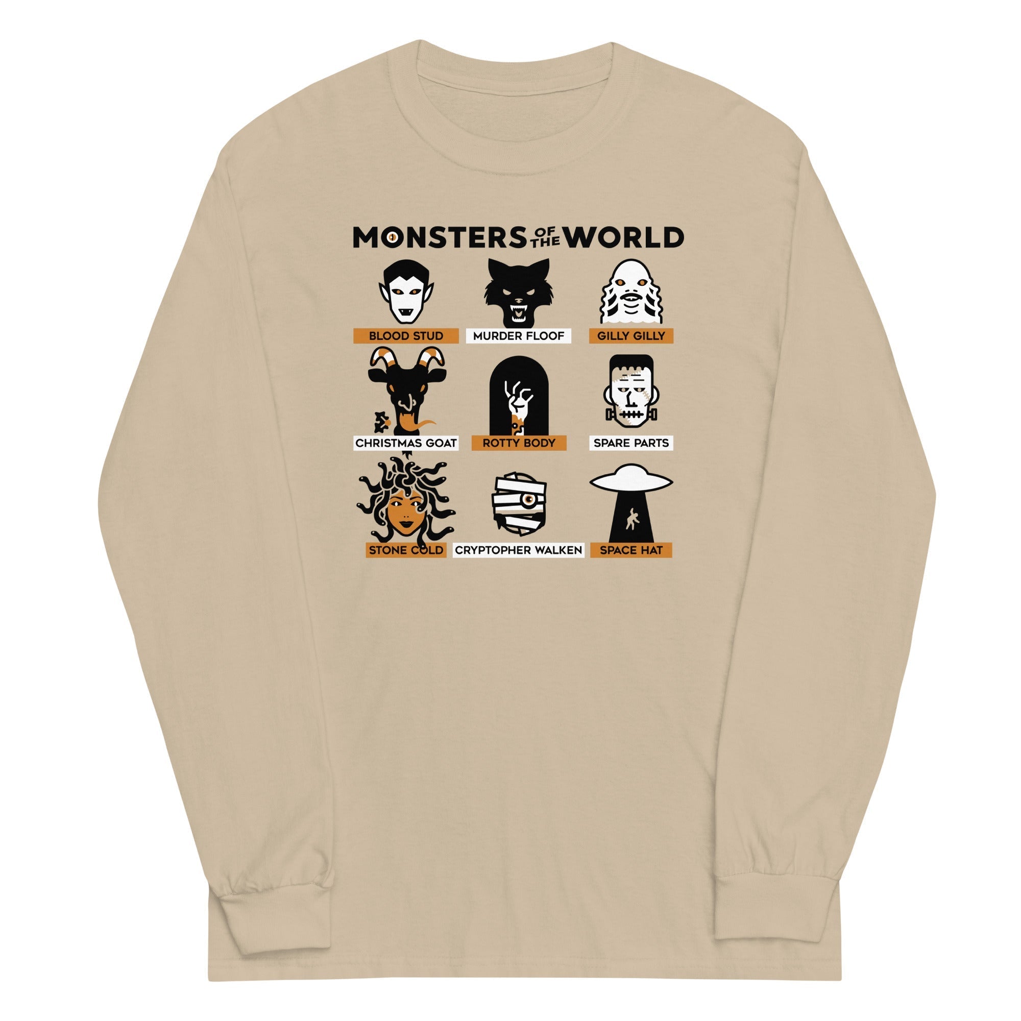 Monsters Of The World Unisex Long Sleeve Tee
