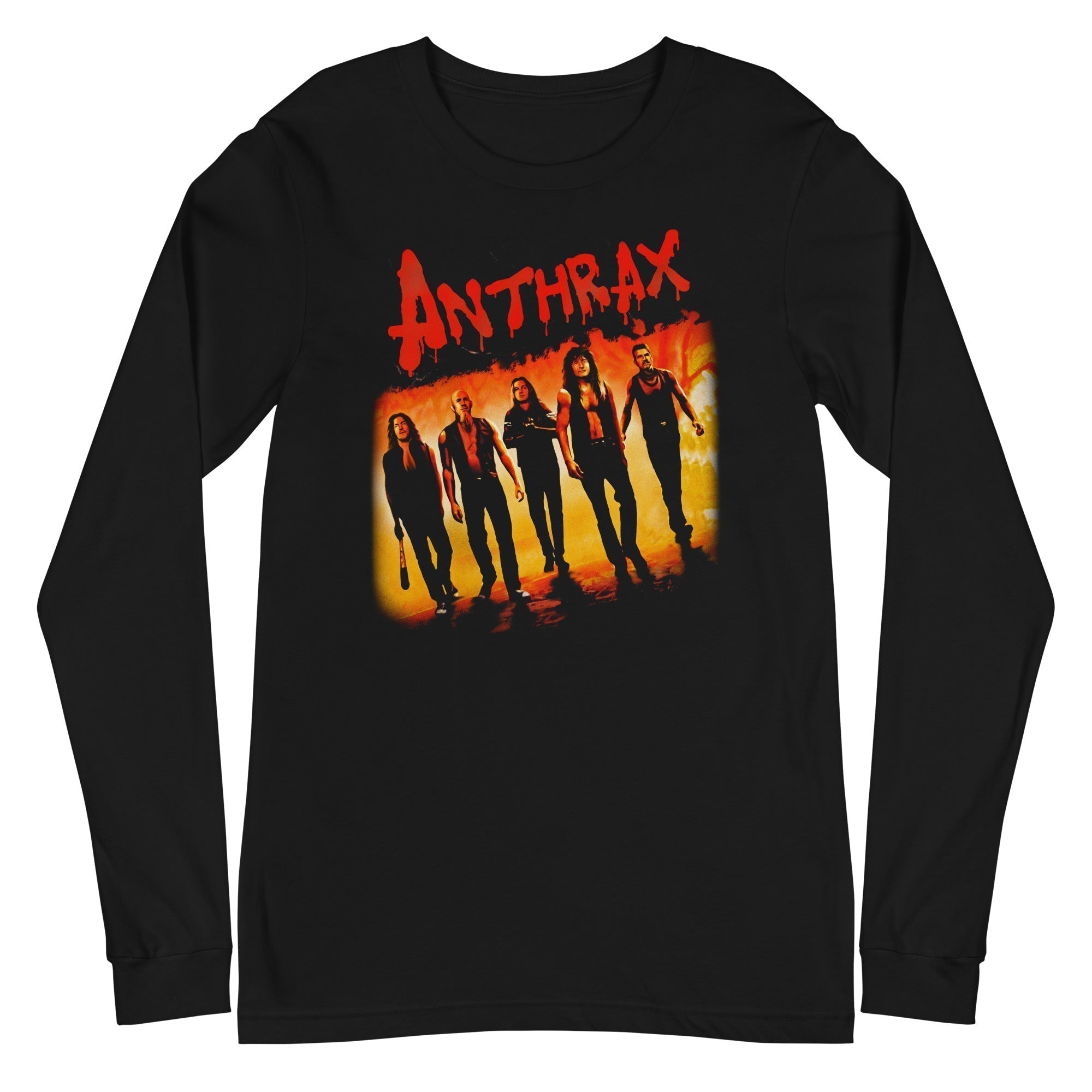 Anthrax  Slanted Band Long Sleeve T Shirt Apparel Hoodie, Sweatshirt | CiraTrend.com