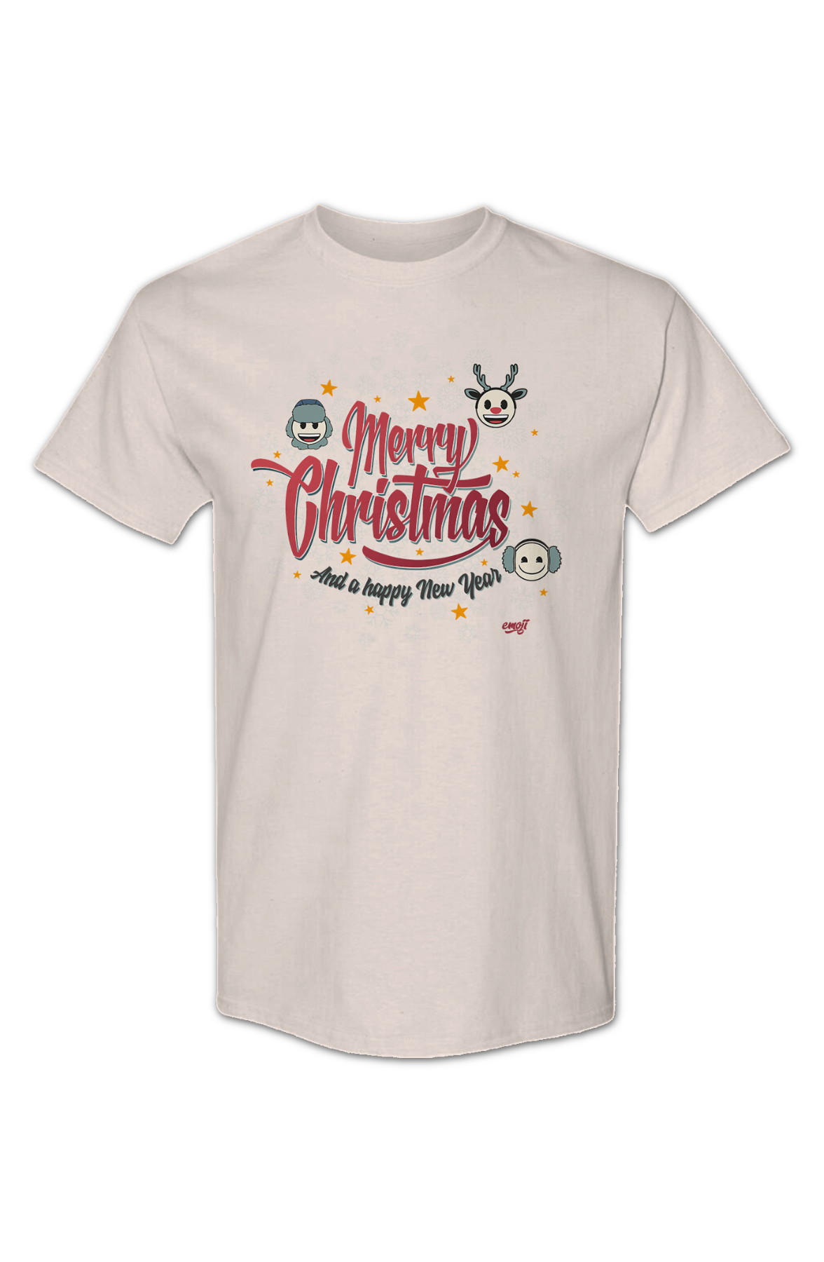 Merry Christmas And A Happy New Year Emoji T-Shirt