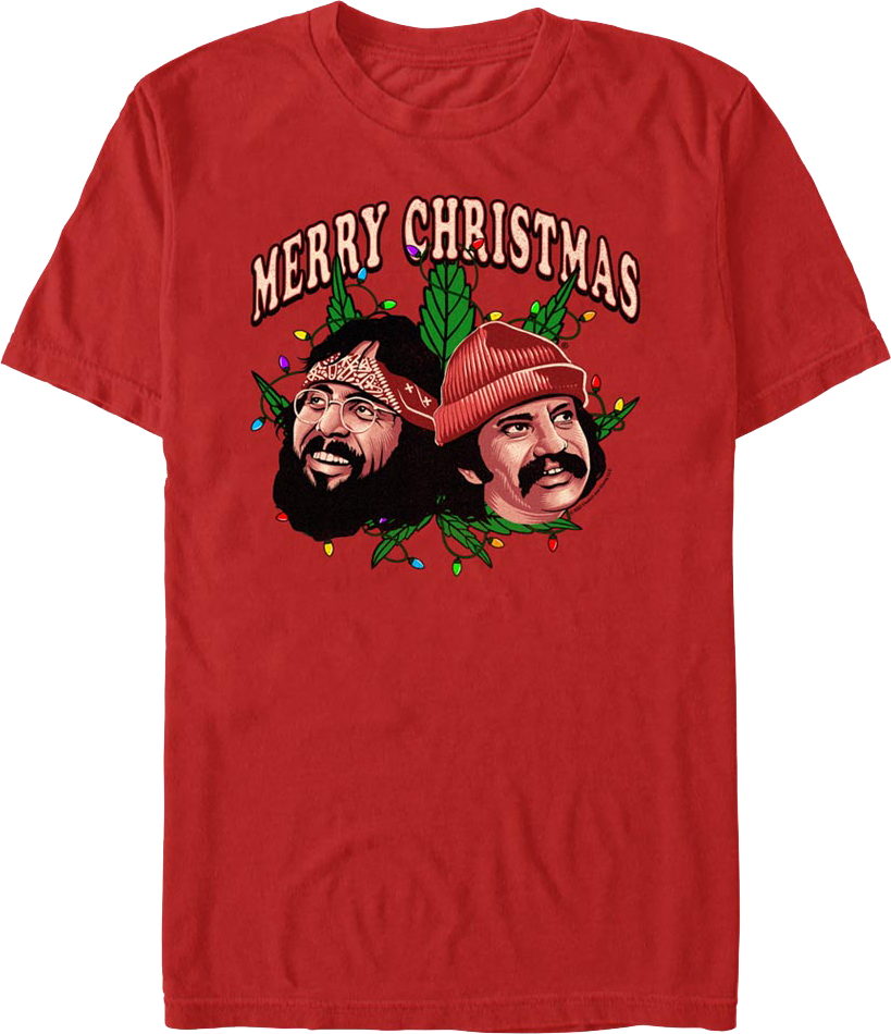 Merry Christmas Cheech and Chong T-Shirt Hoodie, Sweatshirt | CiraTrend.com (Image 1)