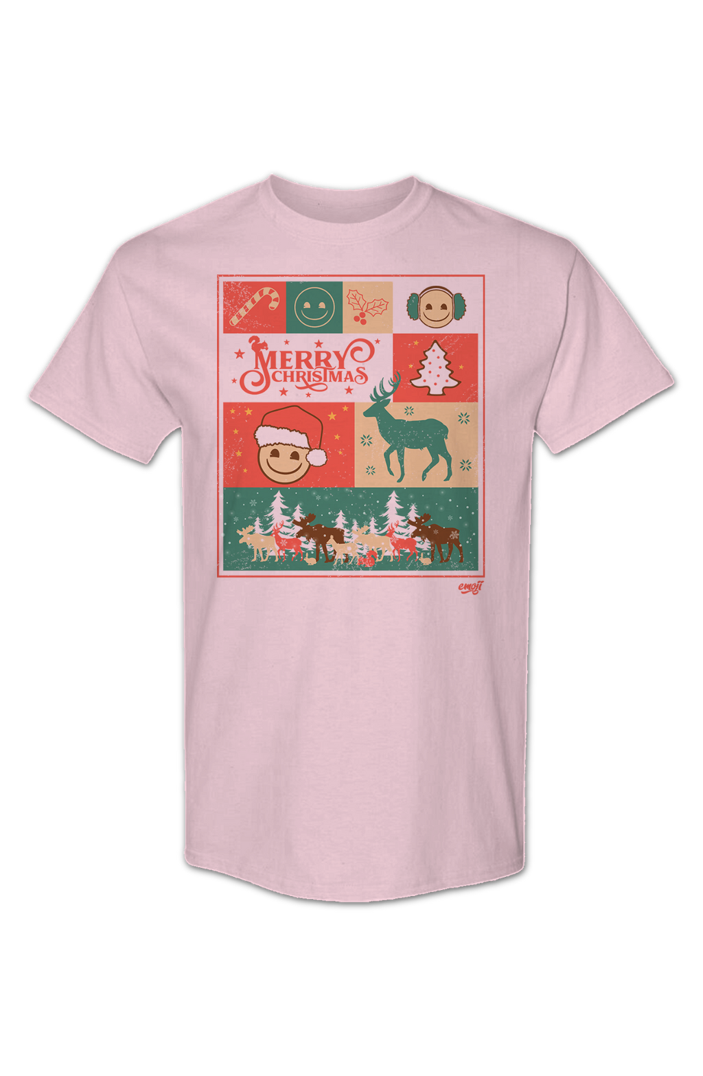 Merry Christmas Collage Emoji T-Shirt Hoodie, Sweatshirt | CiraTrend.com (Image 2)