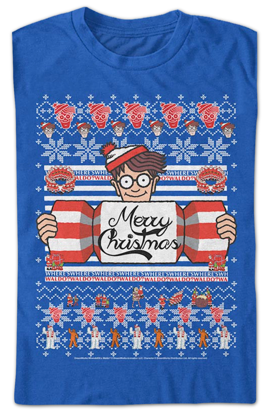 Merry Christmas Faux Ugly Sweater Where's Waldo T-Shirt Hoodie, Sweatshirt | CiraTrend.com (Image 2)