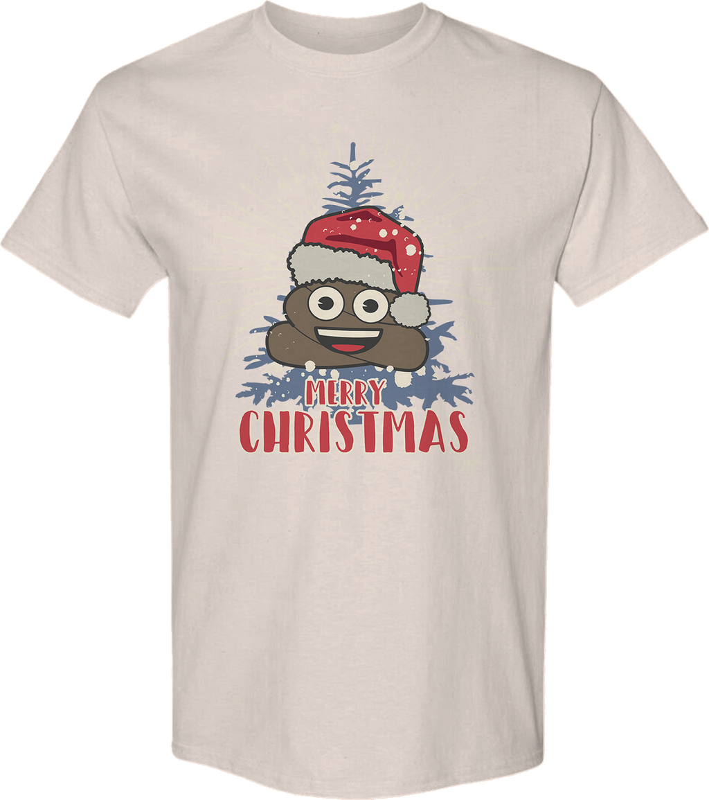 Merry Christmas Poo Emoji T-Shirt Hoodie, Sweatshirt | CiraTrend.com (Image 1)