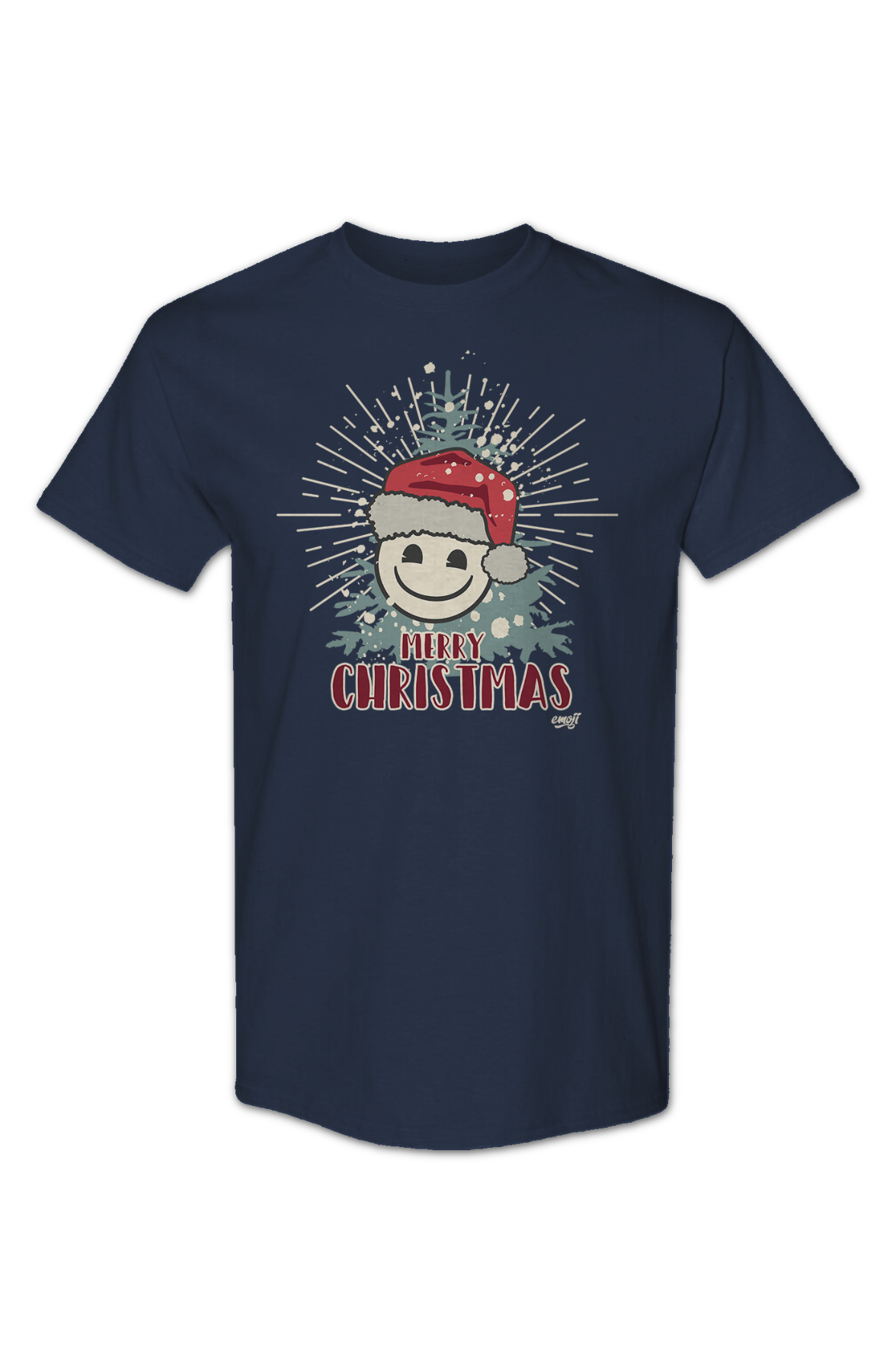 Merry Christmas Smiley Face Emoji T-Shirt Hoodie, Sweatshirt | CiraTrend.com (Image 2)
