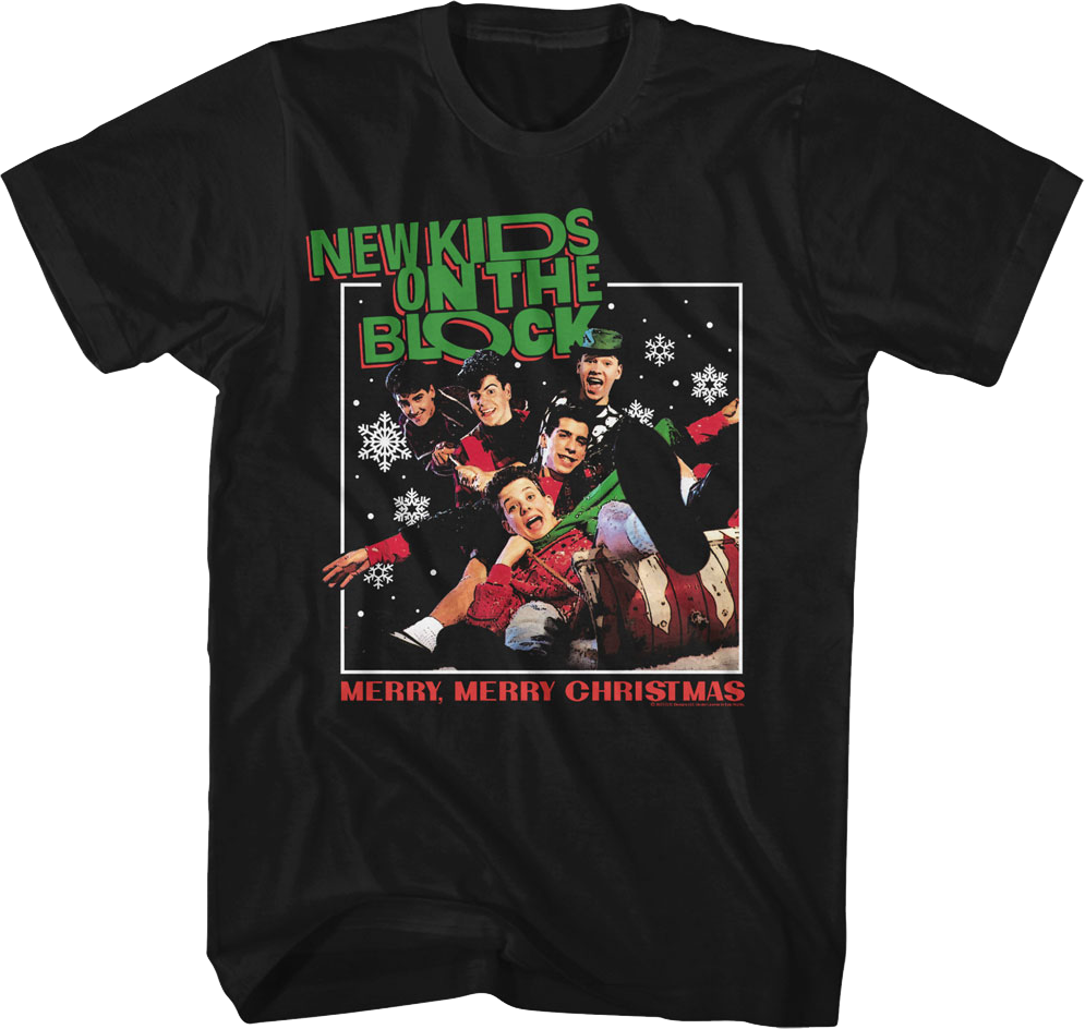 Merry, Merry Christmas New Kids On The Block T-Shirt Hoodie, Sweatshirt | CiraTrend.com (Image 1)