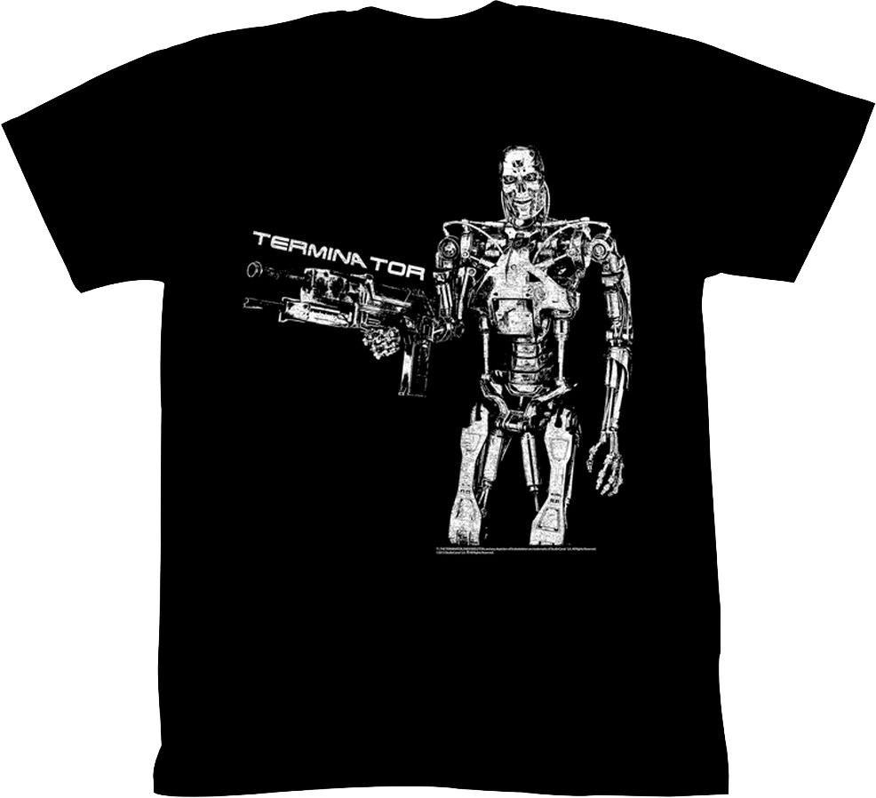 Metallic Skeleton Terminator T-Shirt Hoodie, Sweatshirt | CiraTrend.com (Image 1)