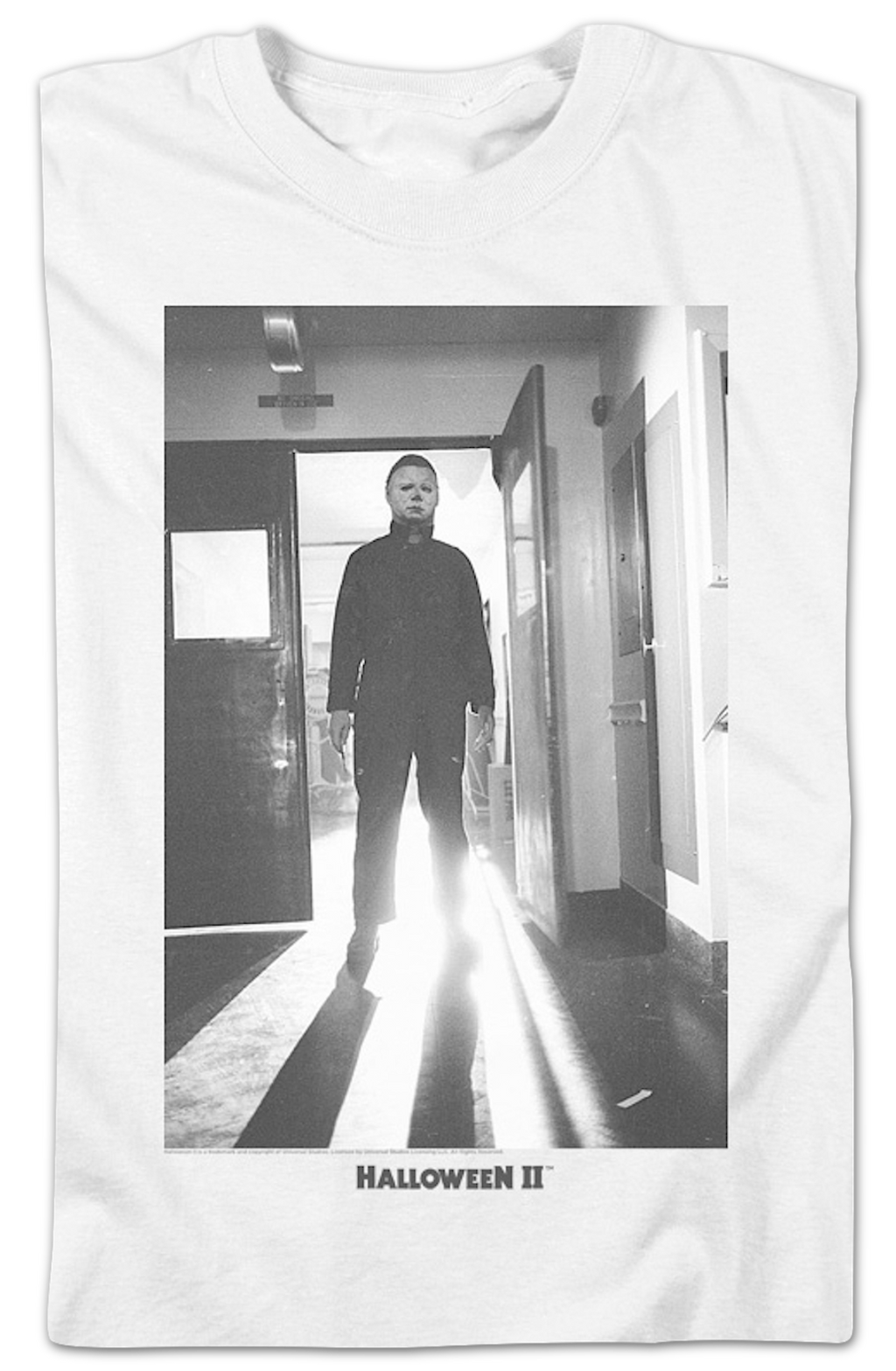 Michael Myers Black & White Photo Halloween II T-Shirt Hoodie, Sweatshirt | CiraTrend.com (Image 2)