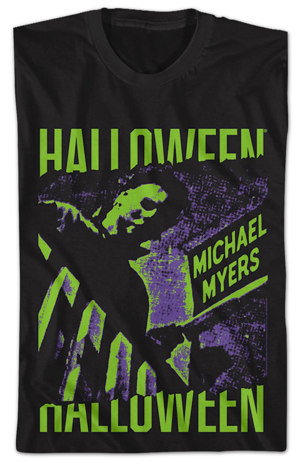 Michael Myers Neon Boogeyman Halloween T-Shirt Hoodie, Sweatshirt | CiraTrend.com (Image 2)