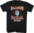 Michael Myers Mask Varsity Logo Halloween T-Shirt Hoodie, Sweatshirt | CiraTrend.com (Image 1)
