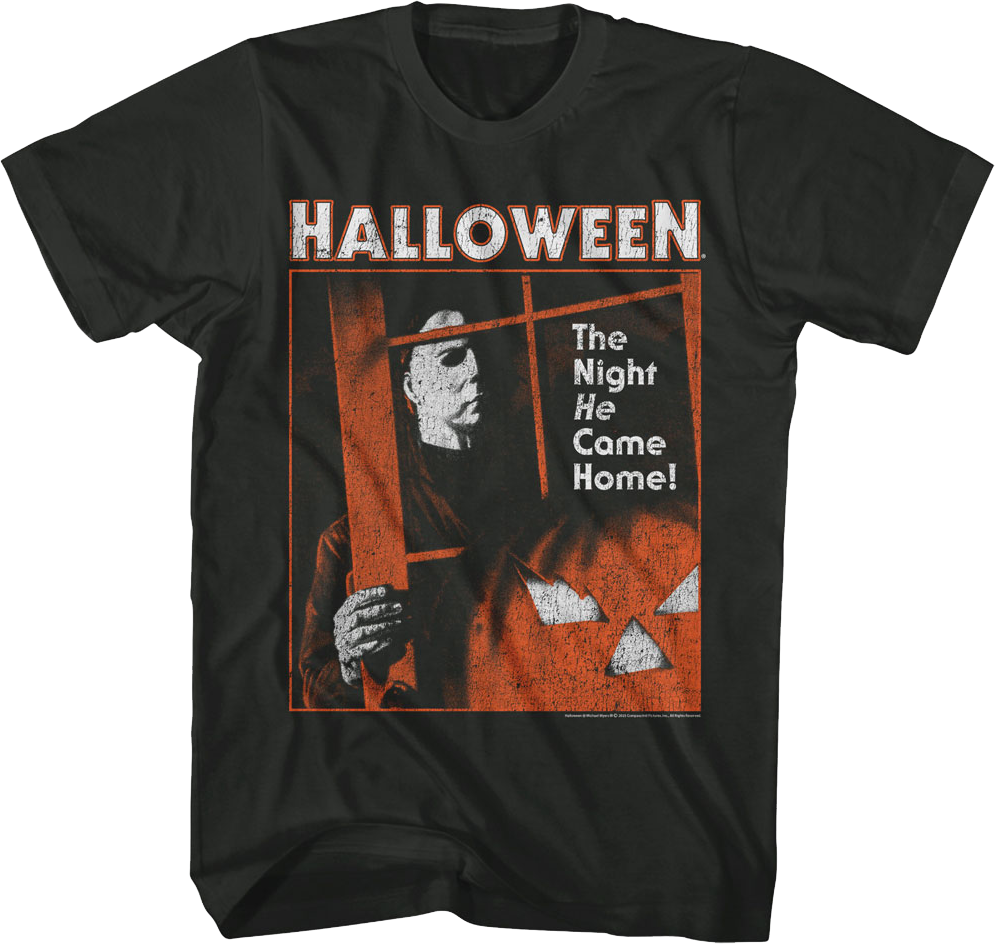 Michael Myers Coming Home Halloween T-Shirt Hoodie, Sweatshirt | CiraTrend.com (Image 1)