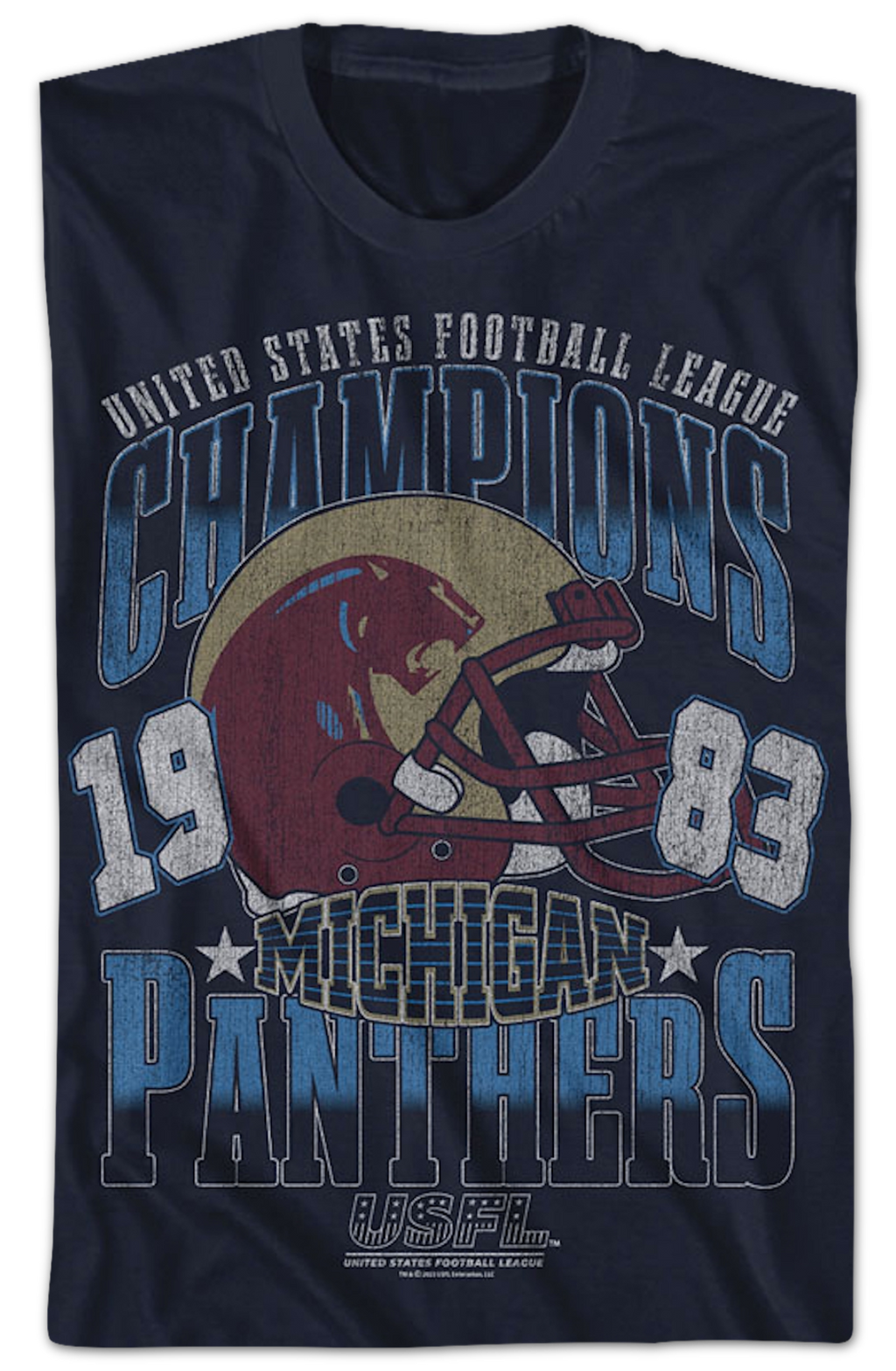Michigan Panthers 1983 Champions USFL T-Shirt Hoodie, Sweatshirt | CiraTrend.com (Image 2)