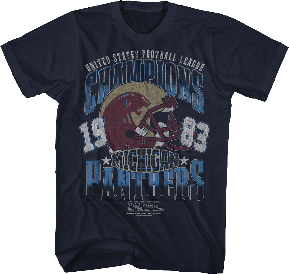 Michigan Panthers 1983 Champions USFL T-Shirt Hoodie, Sweatshirt | CiraTrend.com (Image 1)