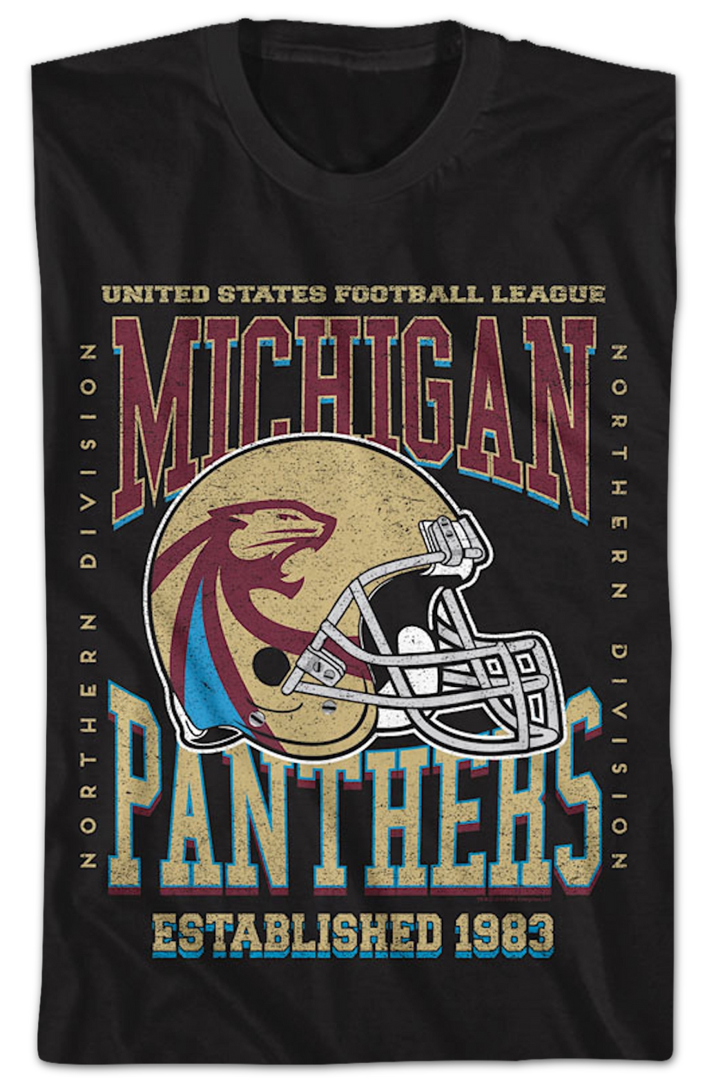 Michigan Panthers Established 1983 USFL T-Shirt Hoodie, Sweatshirt | CiraTrend.com (Image 2)