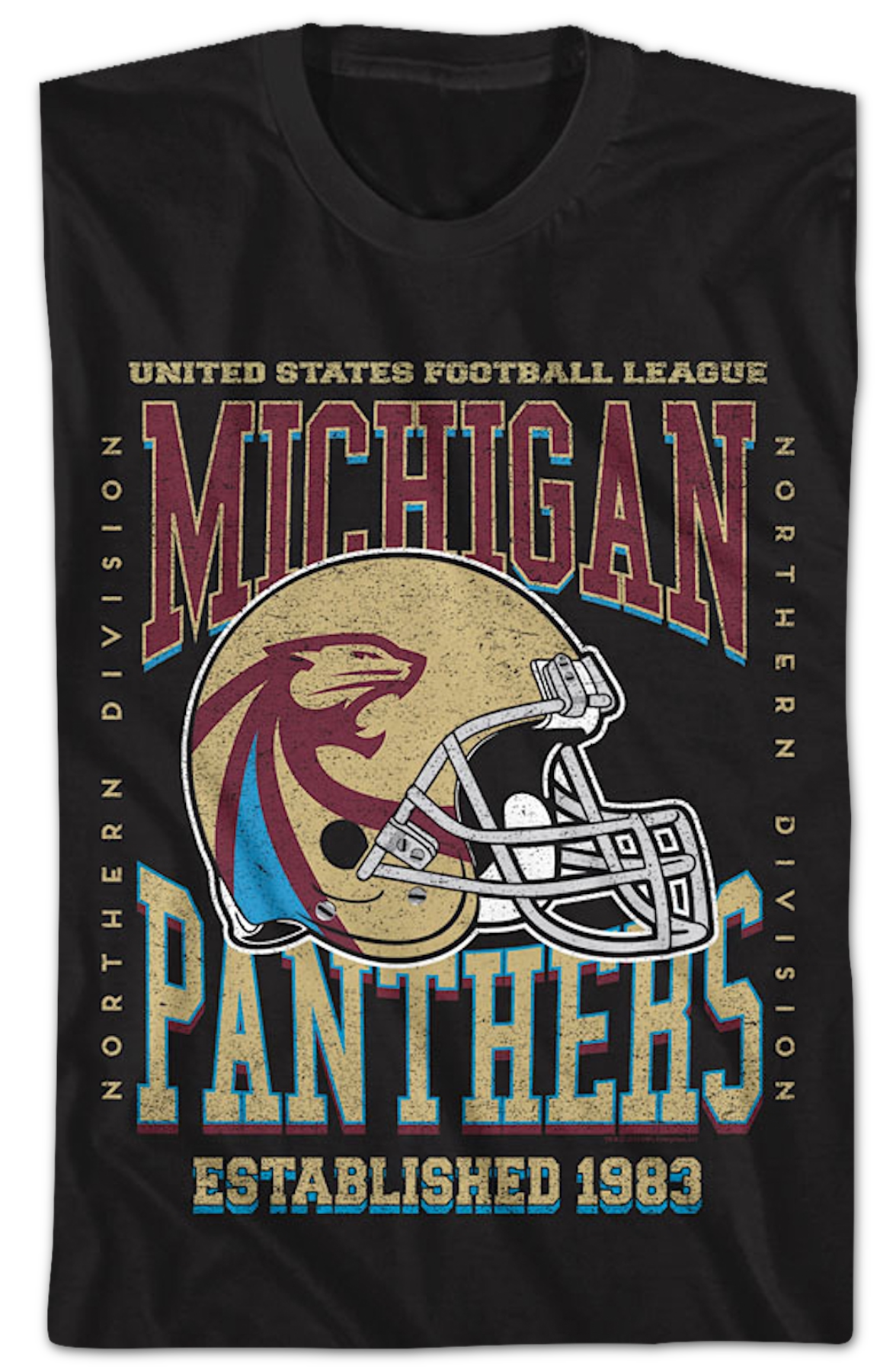 Michigan Panthers Established 1983 USFL T-Shirt Hoodie, Sweatshirt | CiraTrend.com (Image 2)