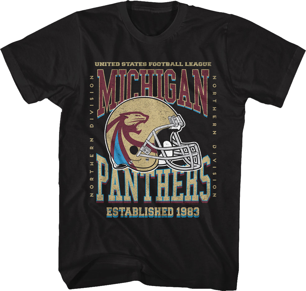 Michigan Panthers Established 1983 USFL T-Shirt Hoodie, Sweatshirt | CiraTrend.com (Image 1)