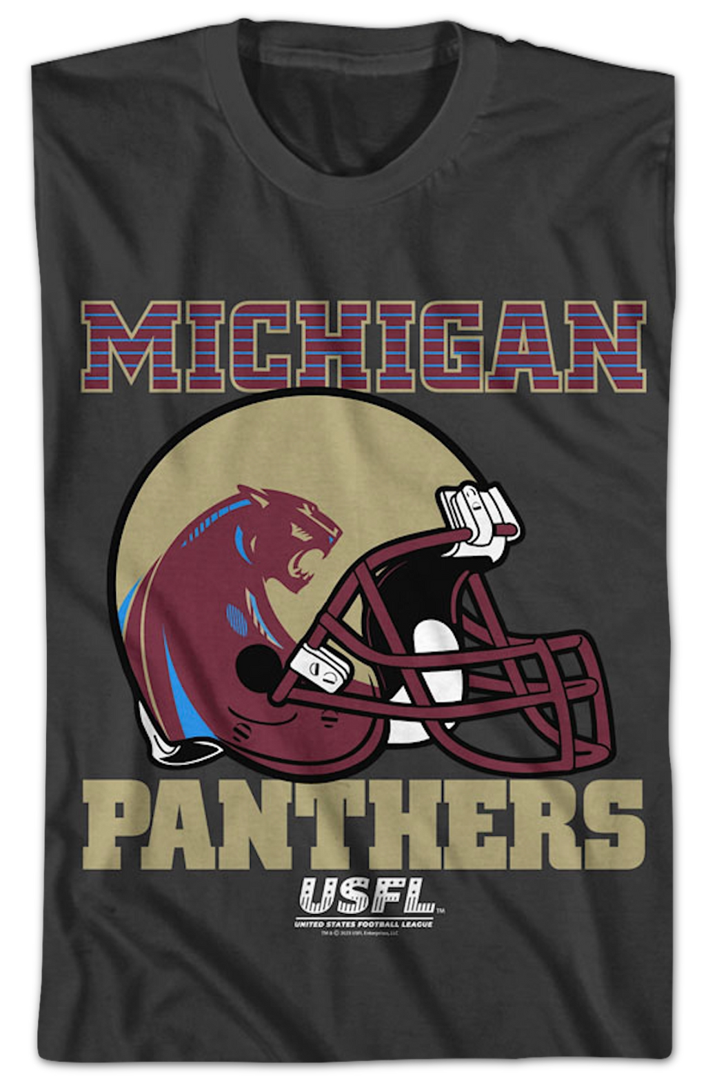 Michigan Panthers Helmet USFL T-Shirt Hoodie, Sweatshirt | CiraTrend.com (Image 2)