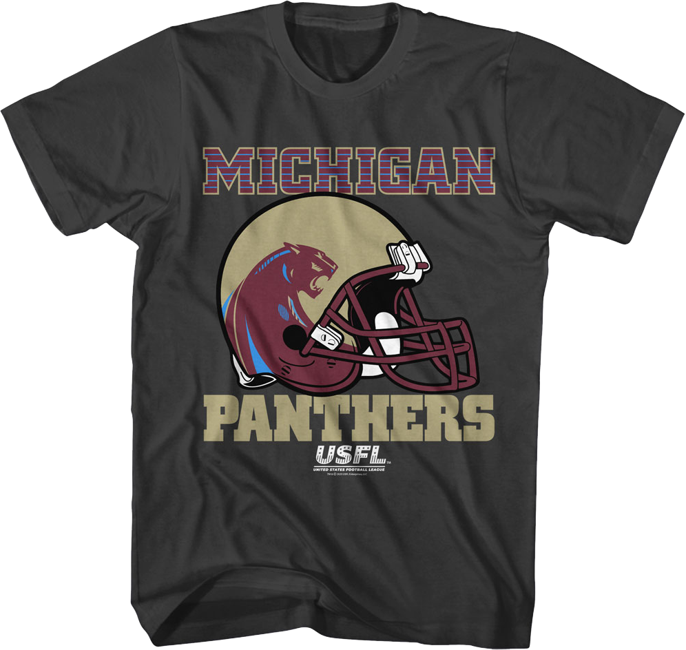 Michigan Panthers Helmet USFL T-Shirt Hoodie, Sweatshirt | CiraTrend.com (Image 1)