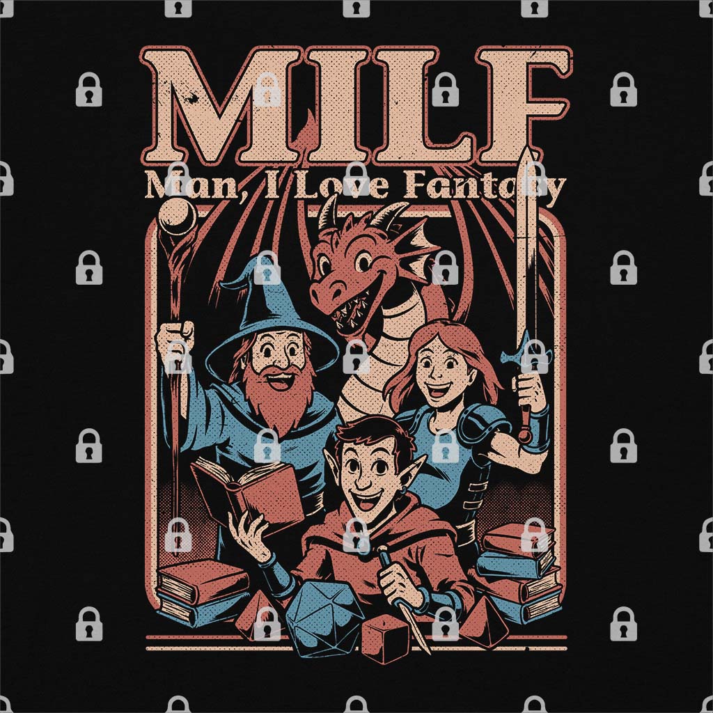 MILF - Man I Love Fantasy T-Shirt Hoodie, Sweatshirt | CiraTrend.com (Image 1)