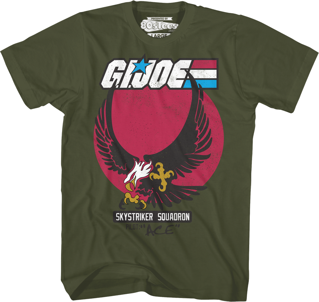Military Green Skystriker Squadron GI Joe T-Shirt Hoodie, Sweatshirt | CiraTrend.com (Image 1)