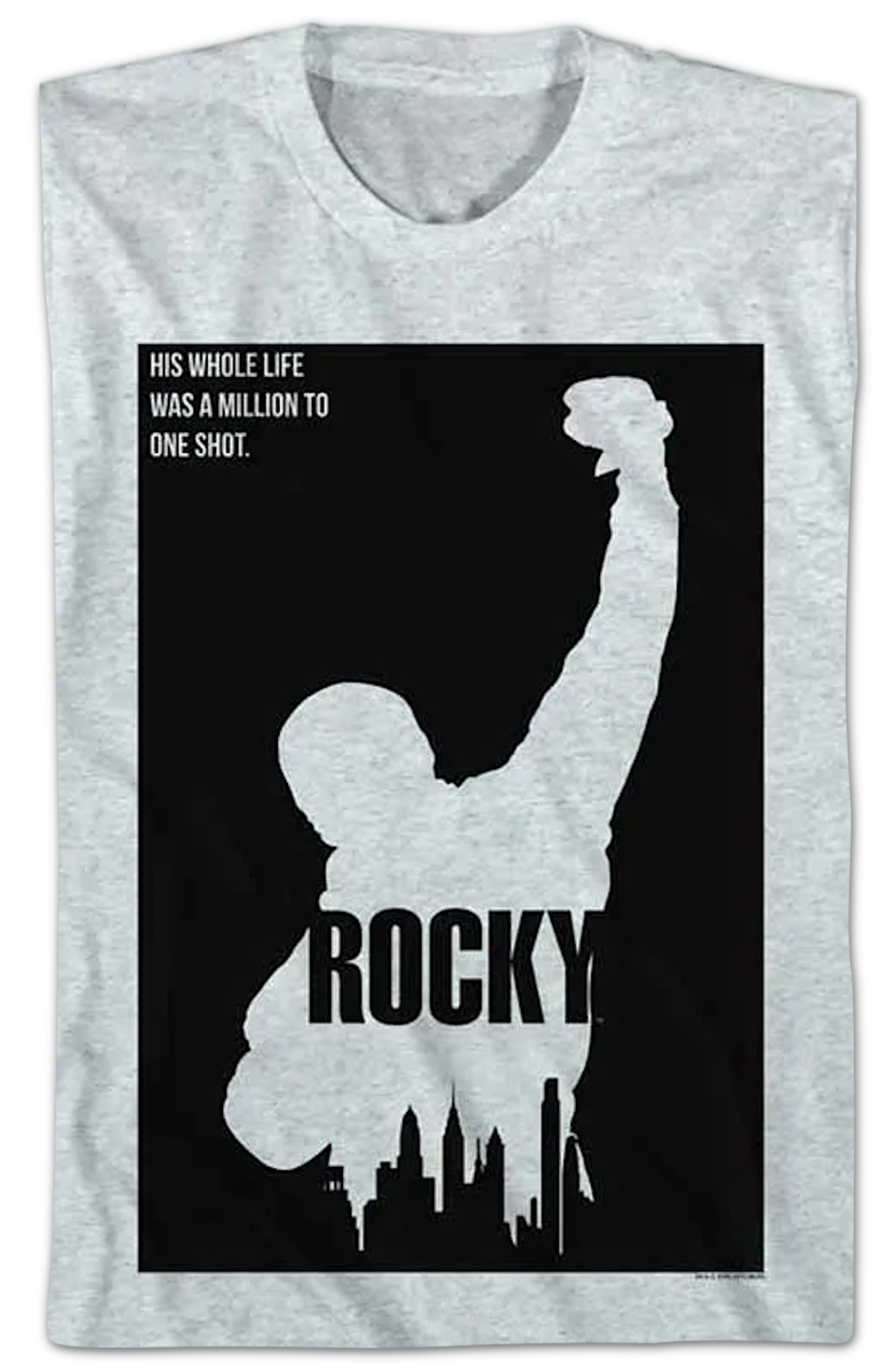 Million To One Shot Silhouette Rocky T-Shirt Hoodie, Sweatshirt | CiraTrend.com (Image 2)