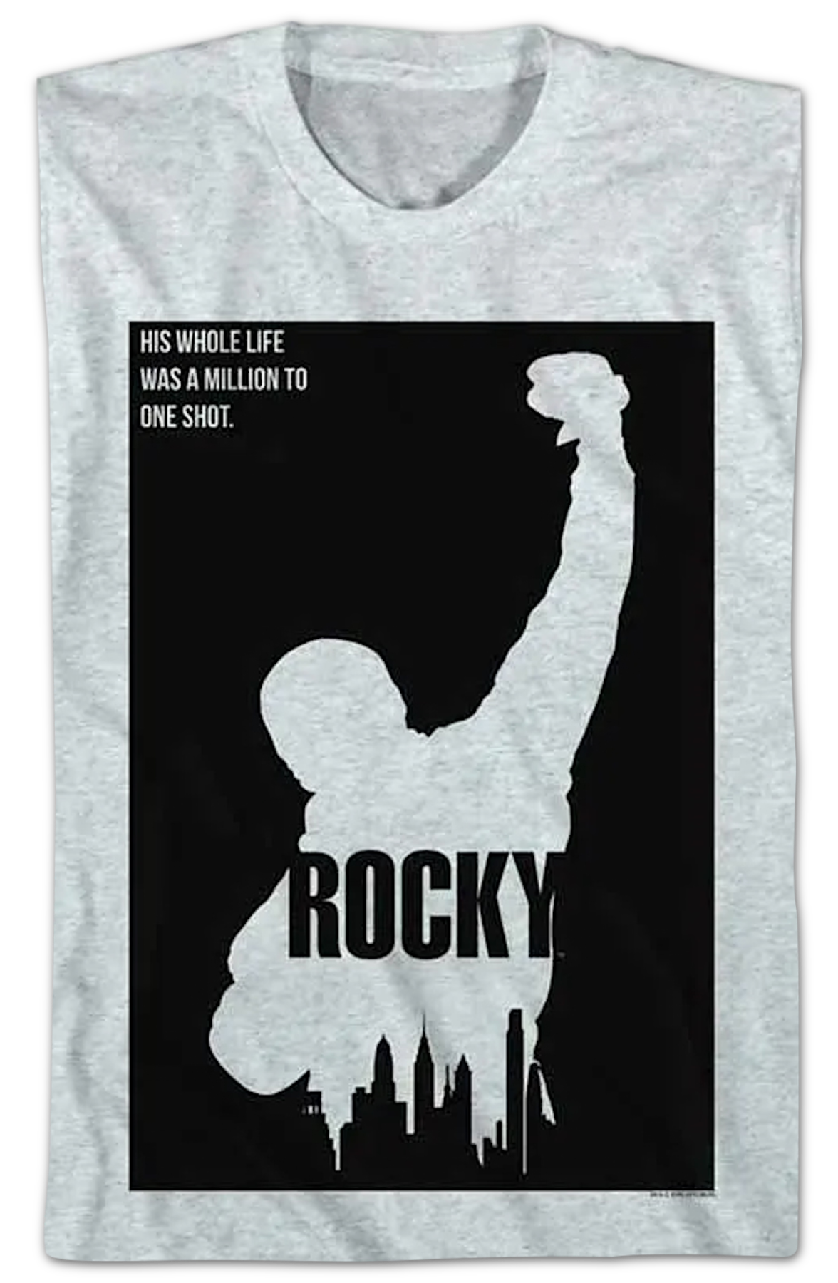 Million To One Shot Silhouette Rocky T-Shirt Hoodie, Sweatshirt | CiraTrend.com (Image 2)
