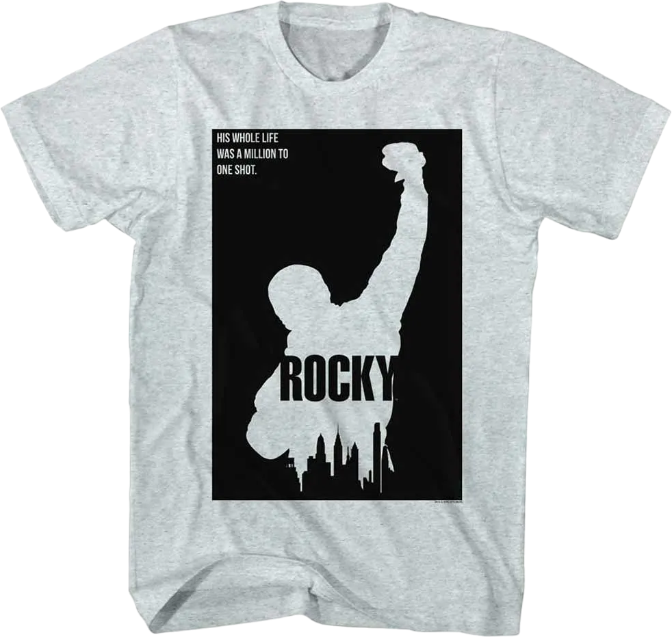 Million To One Shot Silhouette Rocky T-Shirt Hoodie, Sweatshirt | CiraTrend.com (Image 1)