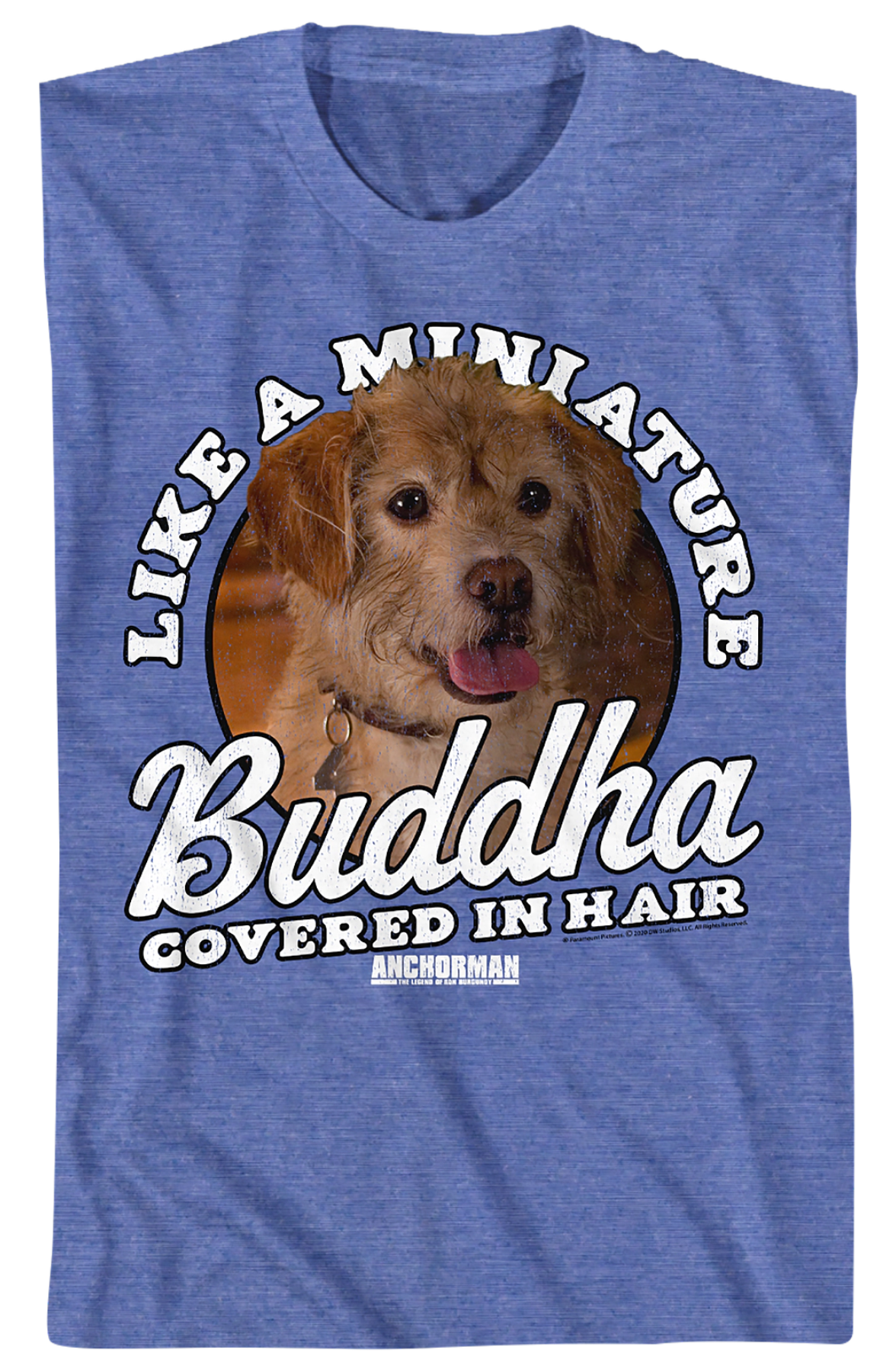 Miniature Buddha Covered In Hair Anchorman T-Shirt Hoodie, Sweatshirt | CiraTrend.com (Image 2)