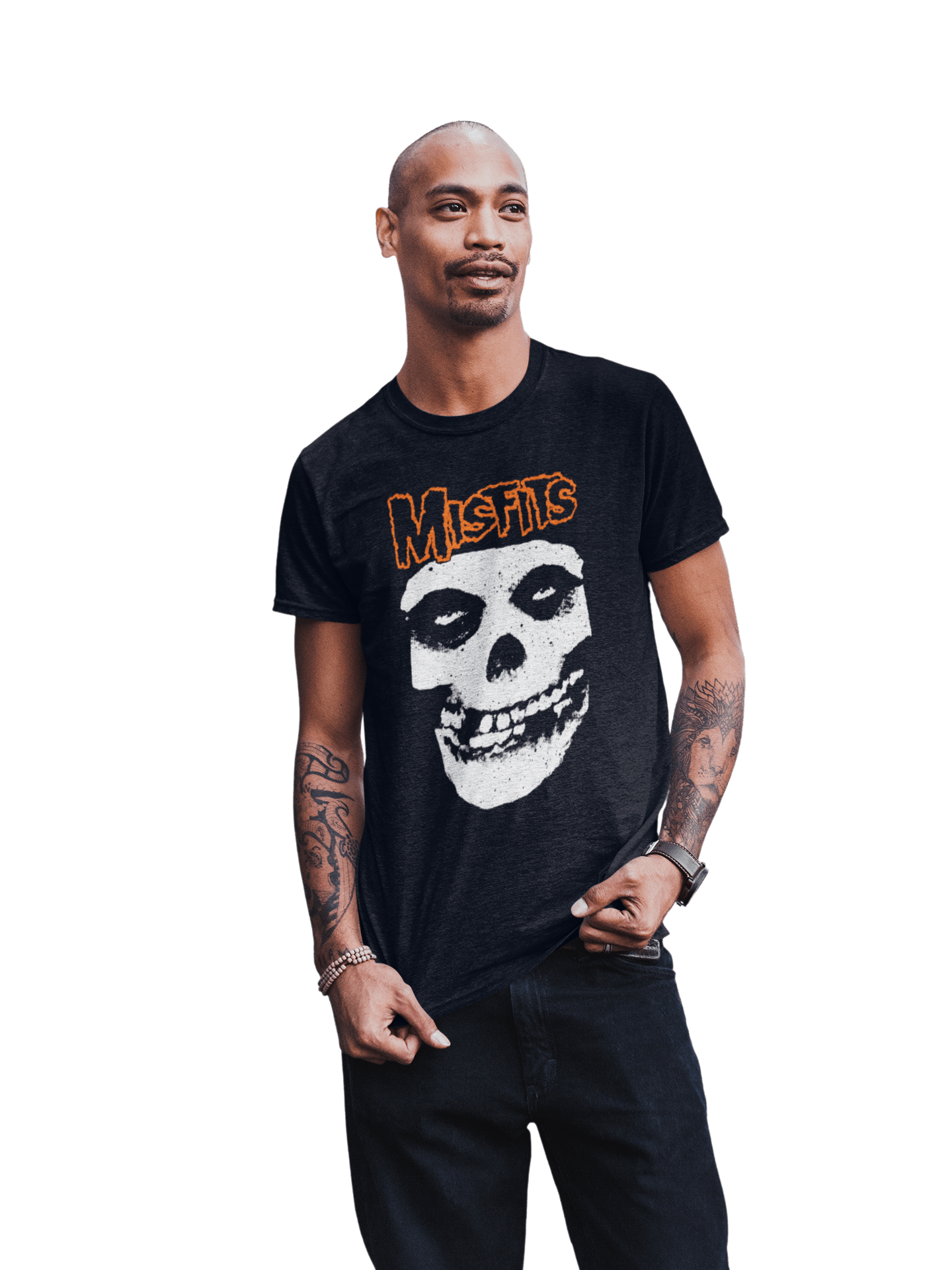 Misfits - Orange Skull T-Shirt Hoodie, Sweatshirt | CiraTrend.com (Image 3)