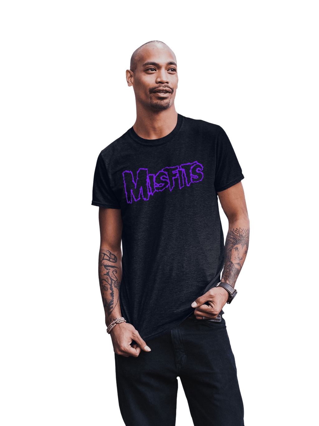 Misfits - Purple Drip Logo T-Shirt Hoodie, Sweatshirt | CiraTrend.com (Image 3)