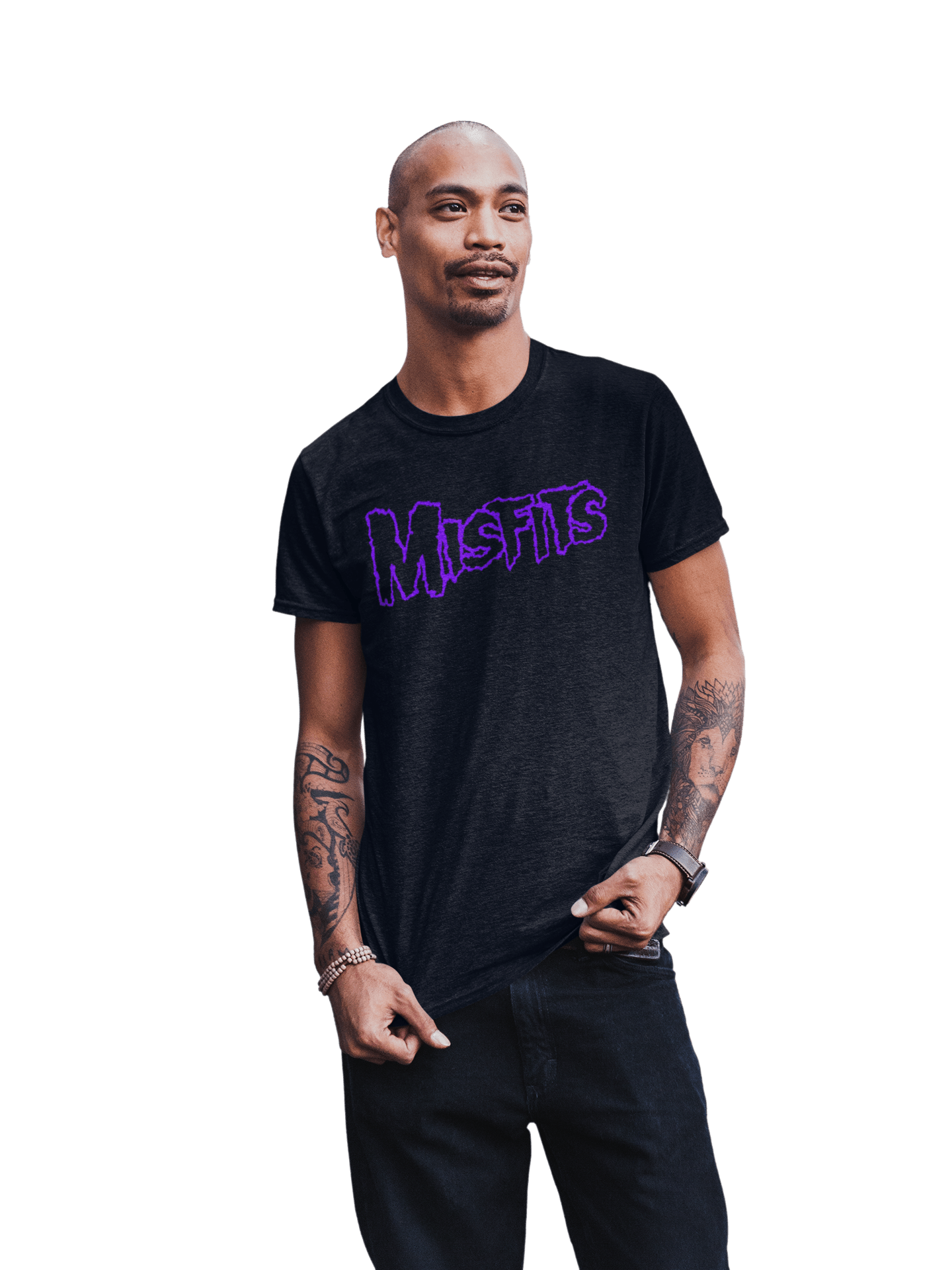 Misfits - Purple Drip Logo T-Shirt Hoodie, Sweatshirt | CiraTrend.com (Image 3)