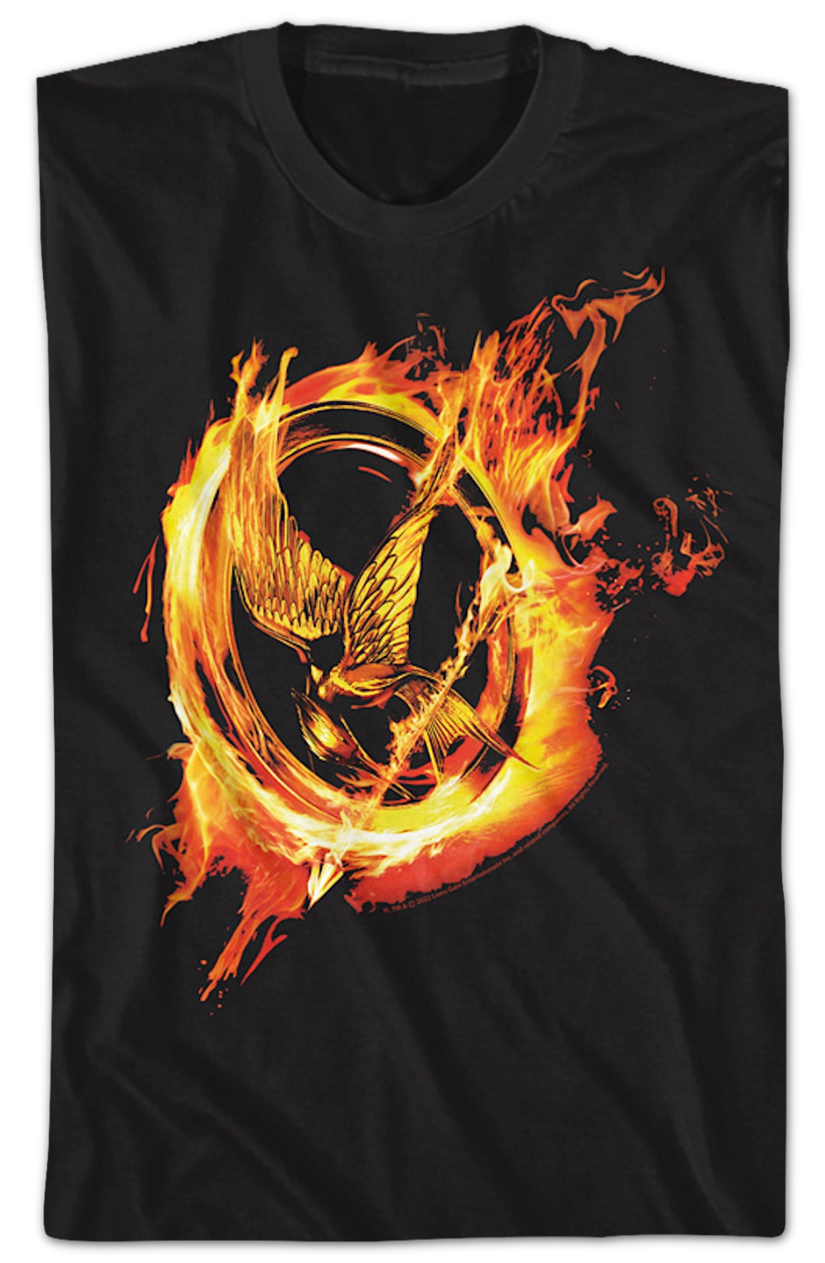 Mockingjay Flames Hunger Games T-Shirt Hoodie, Sweatshirt | CiraTrend.com (Image 2)