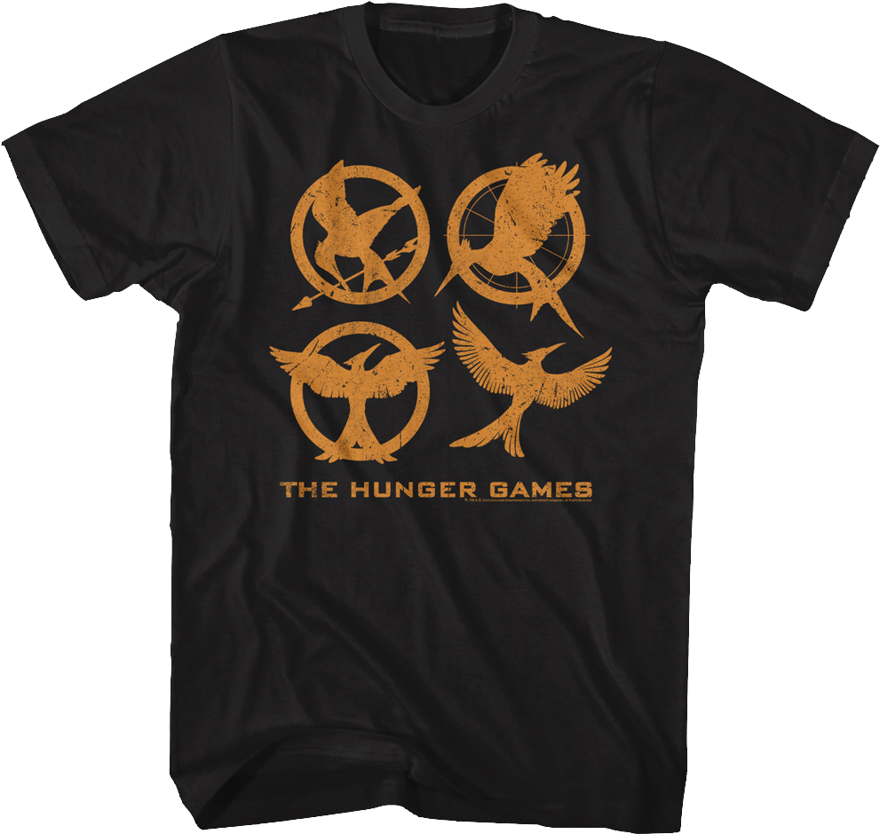 Mockingjay Logos Hunger Games T-Shirt Hoodie, Sweatshirt | CiraTrend.com (Image 1)