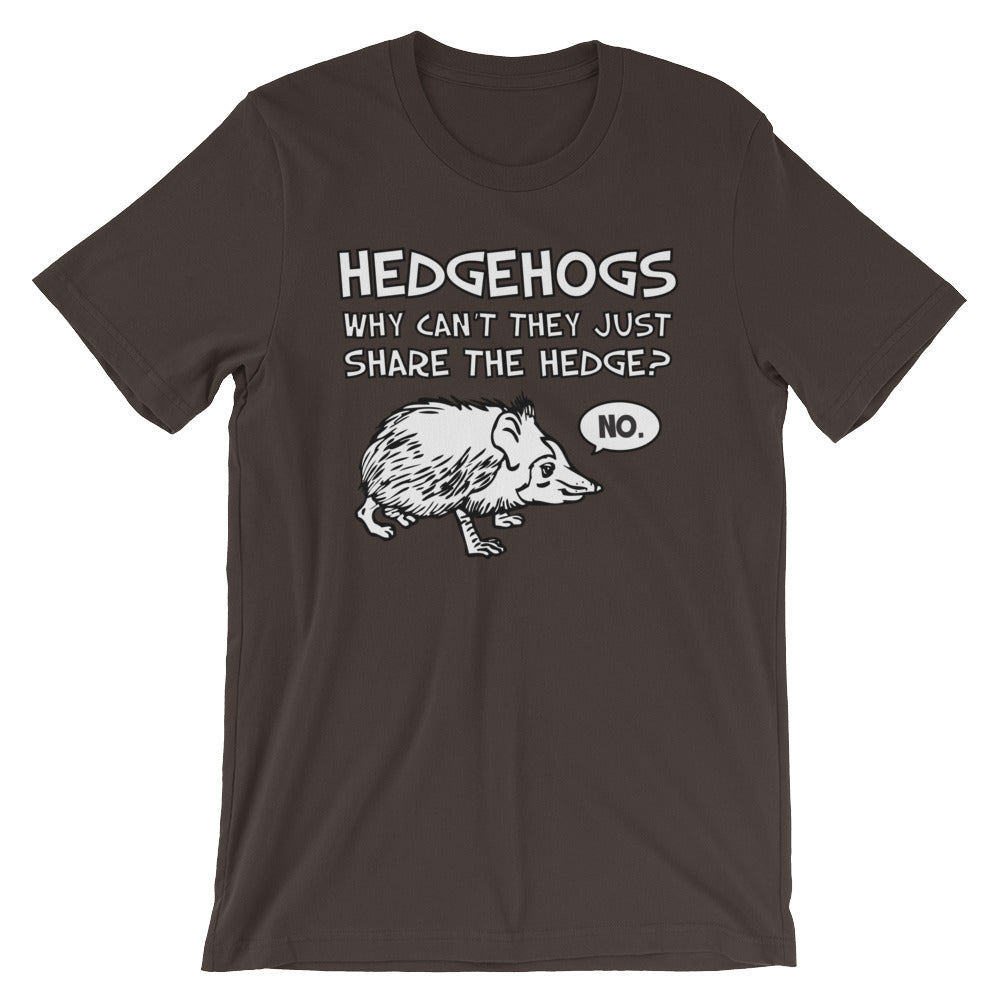 Hedgehogs: Why Can't They Just Share The Hedge? (No) T-Shirt (Unisex) Hoodie, Sweatshirt | CiraTrend.com (Image 3)