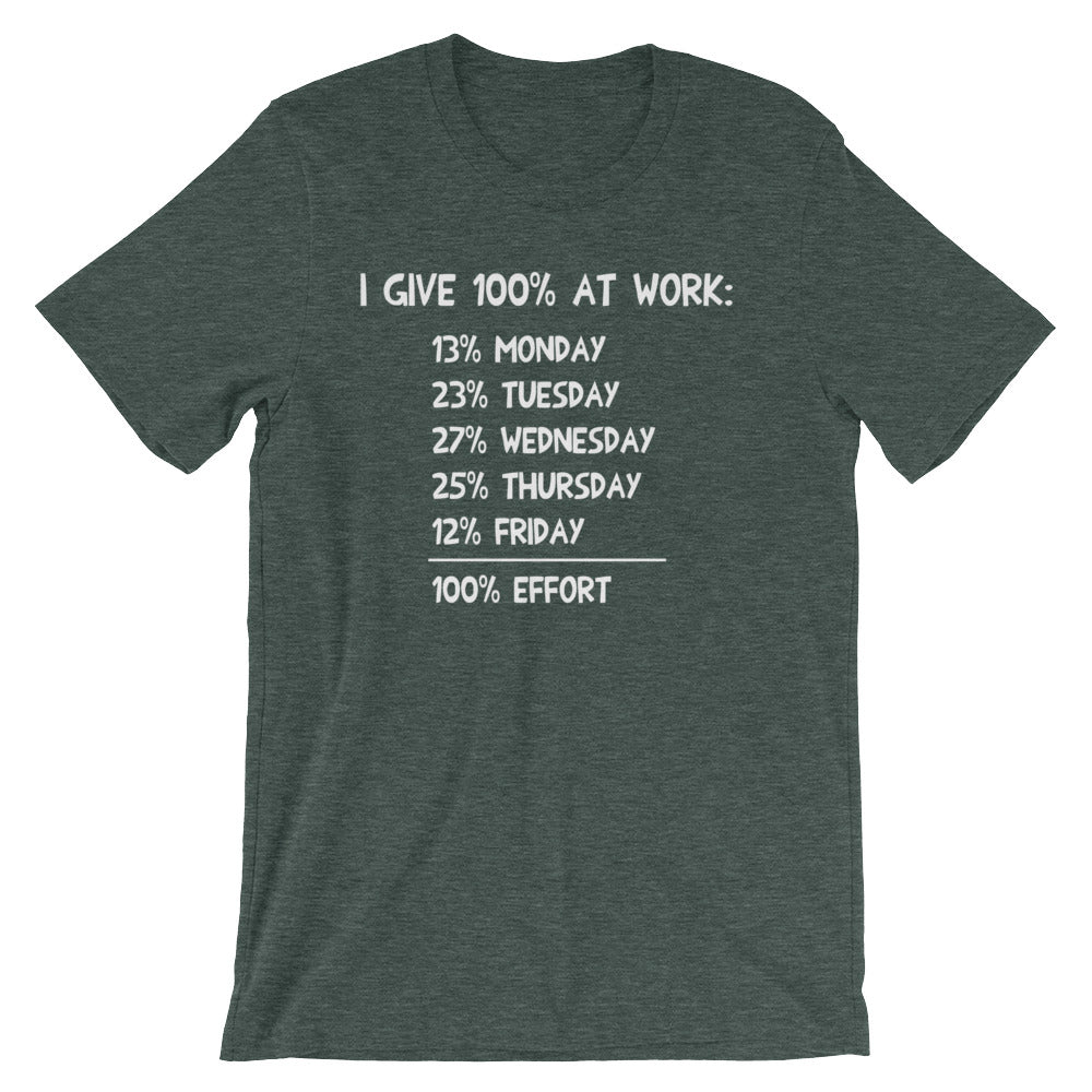 I Give 100% At Work T-Shirt (Unisex) Hoodie, Sweatshirt | CiraTrend.com (Image 5)