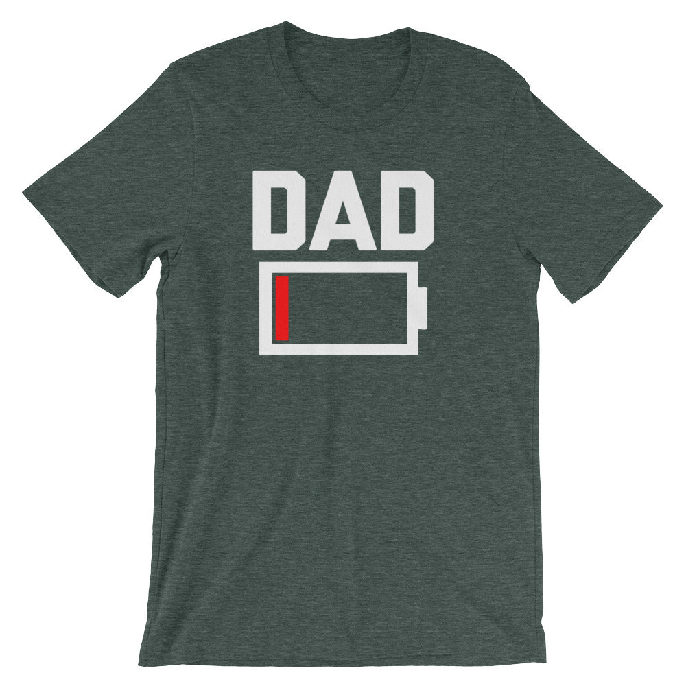 Dad Low Battery T-Shirt (Unisex) Hoodie, Sweatshirt | CiraTrend.com (Image 4)