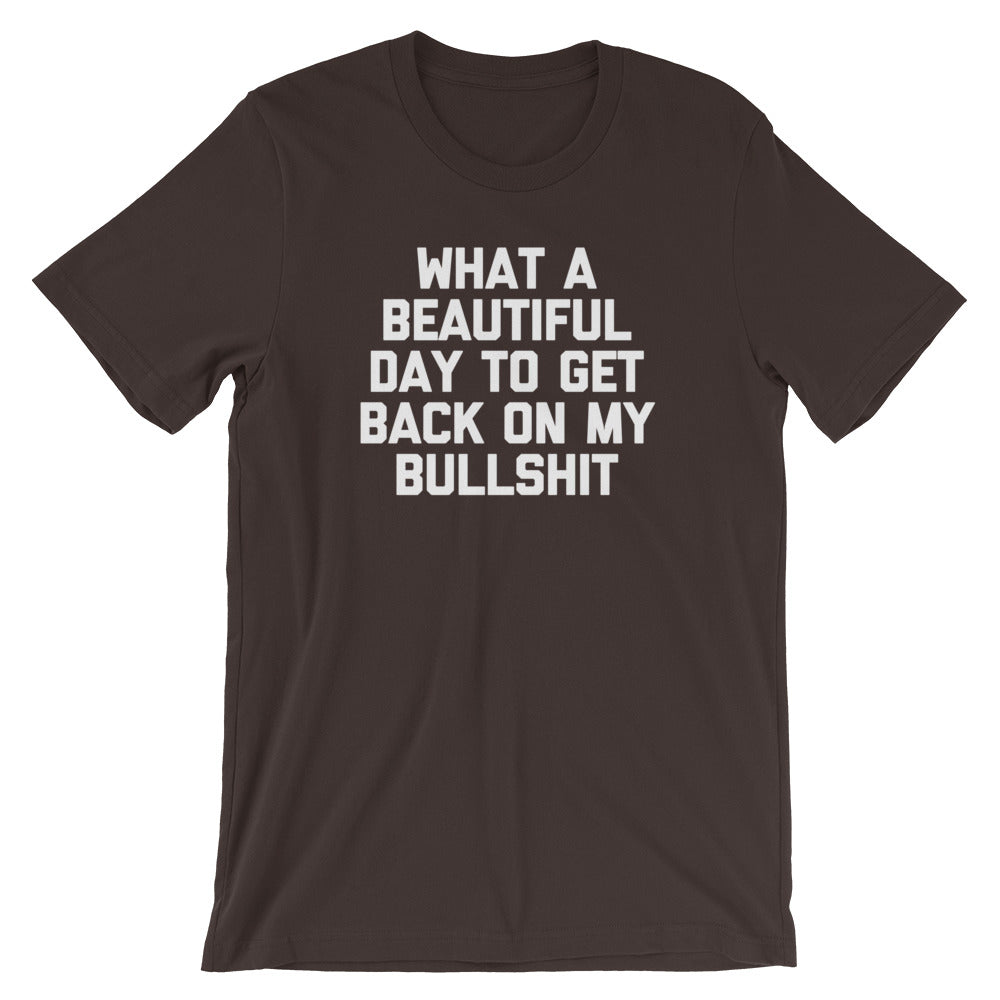 What A Beautiful Day To Get Back On My Bullshit T-Shirt (Unisex) Hoodie, Sweatshirt | CiraTrend.com (Image 3)